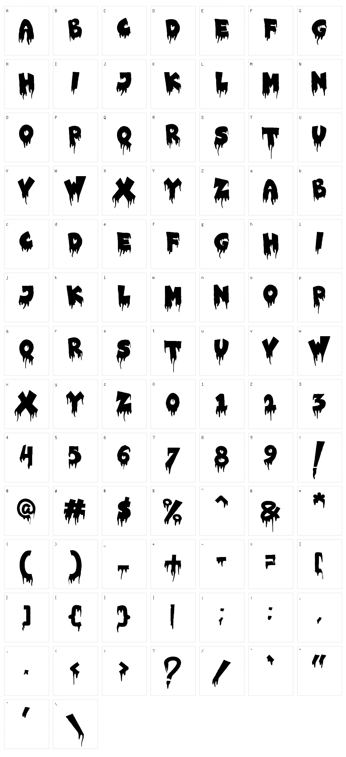 Street Devil Character Set