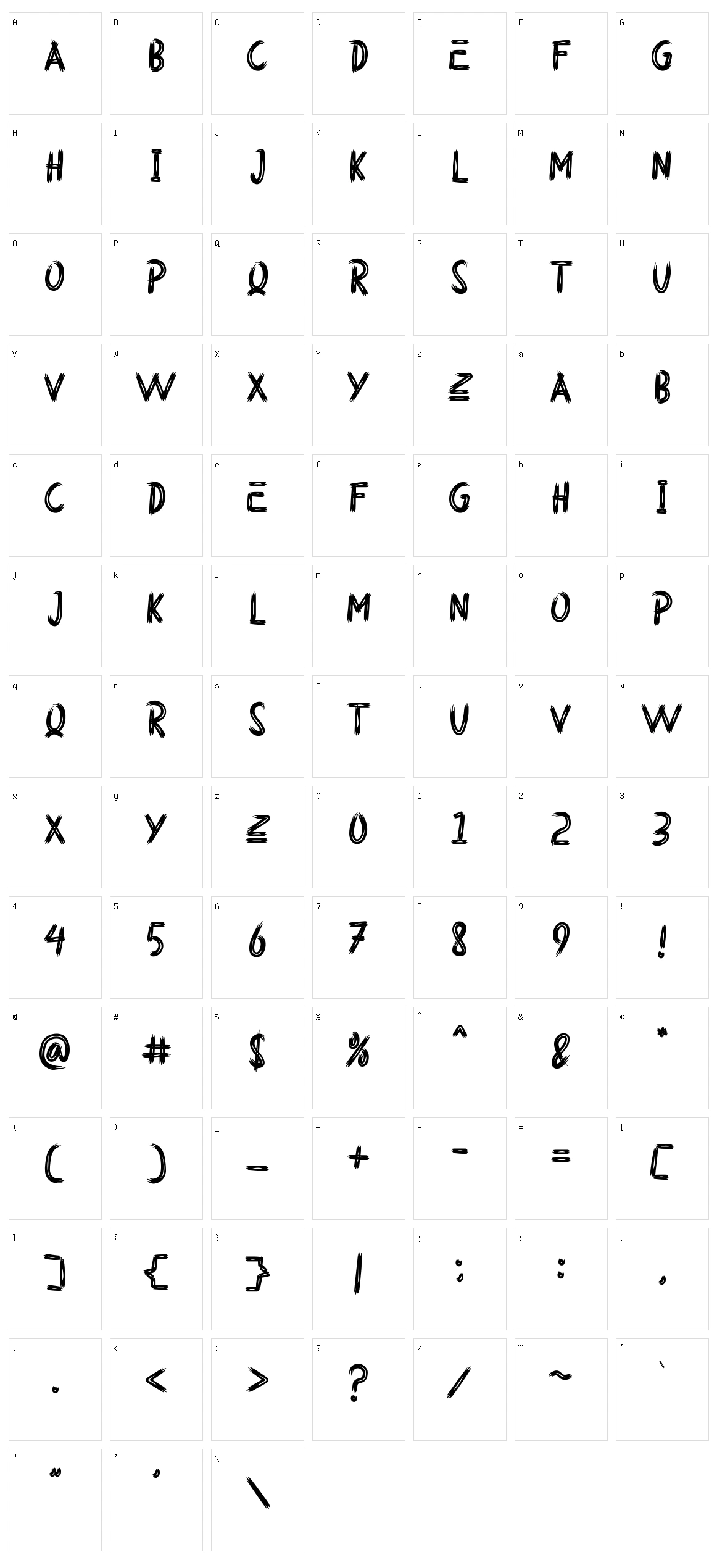 Halloqueen Character Set