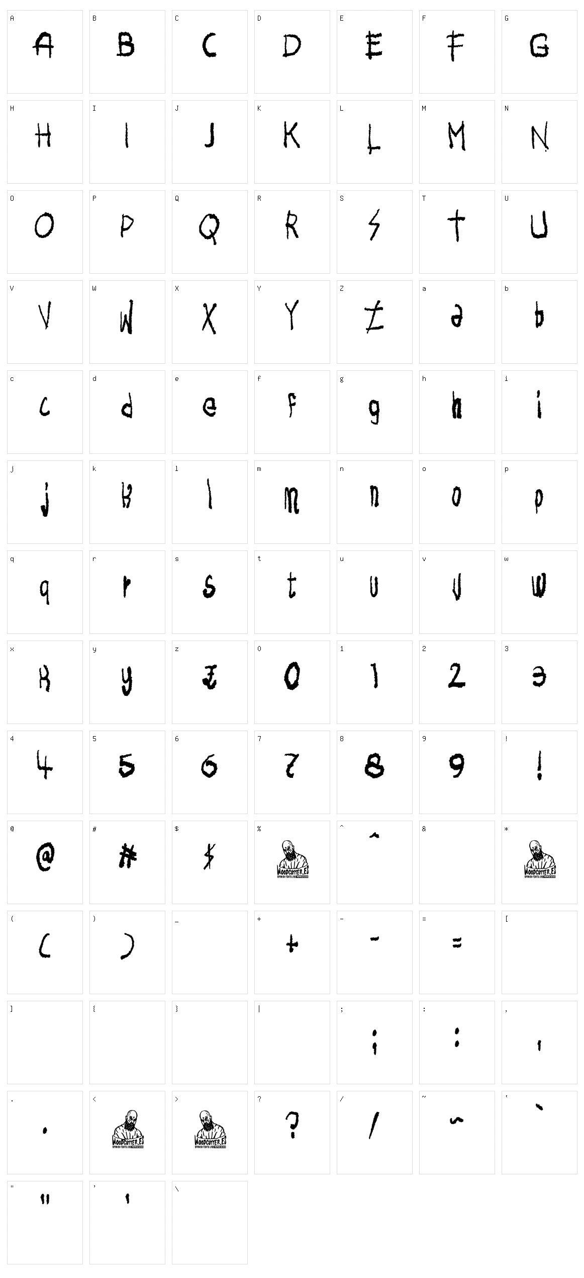 The Lithium Shop Character Set