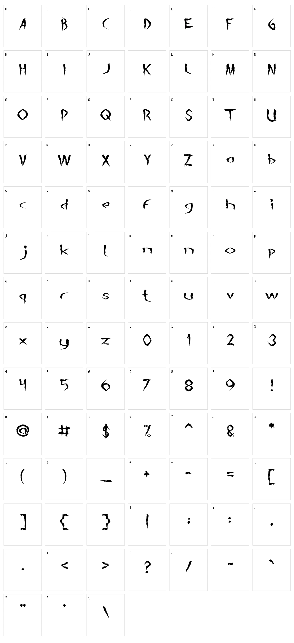 The Night Character Set