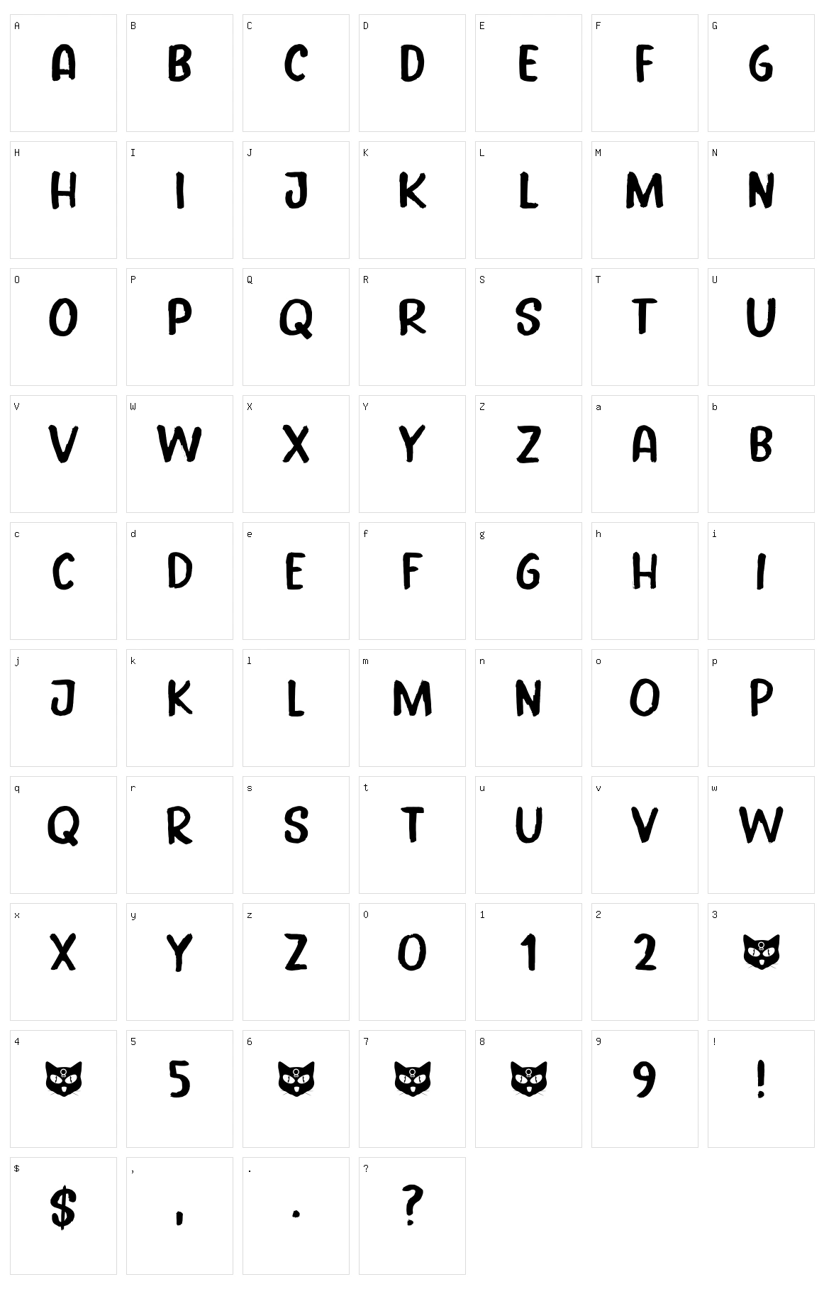 Trollkatt Character Set