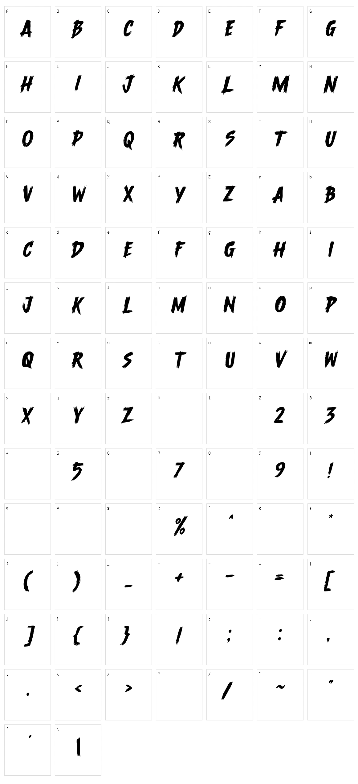 Undisclose Character Set