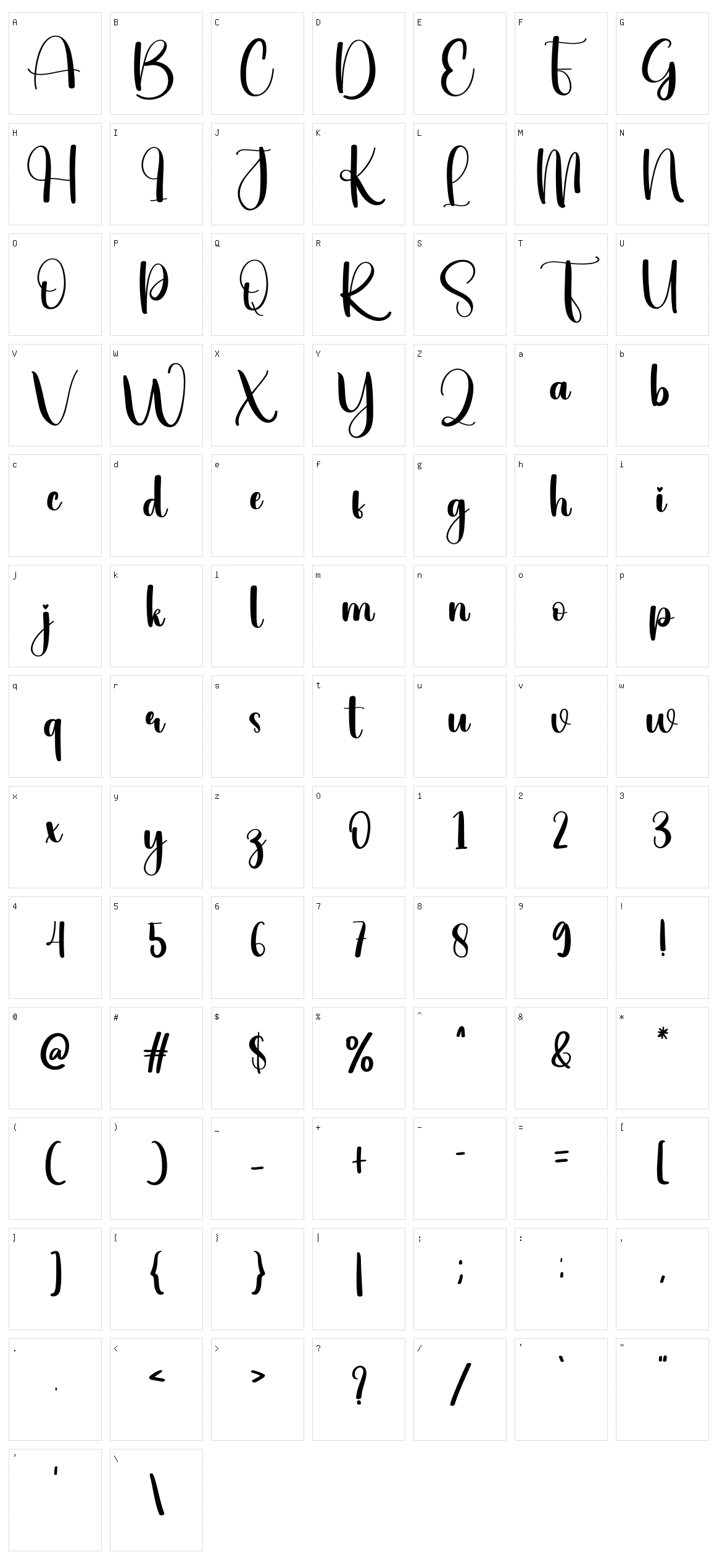 Ruddy Face Character Set