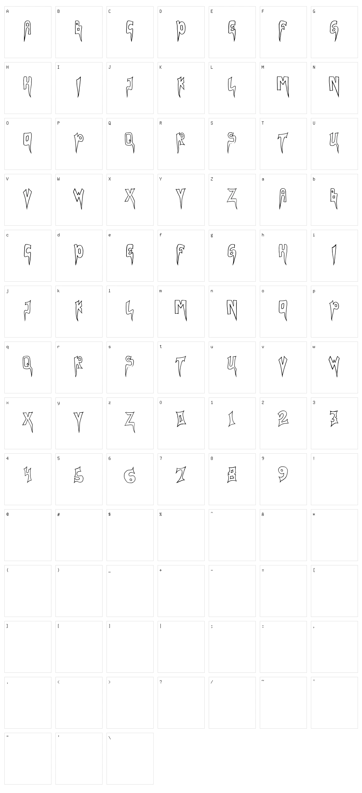 Varizez Character Set