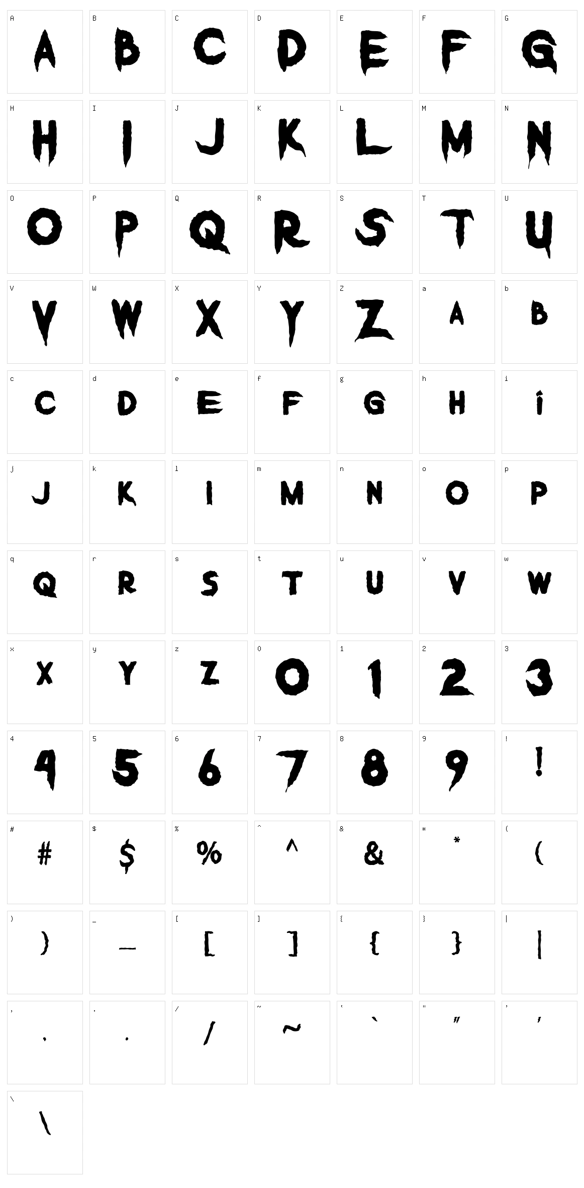 Vermillion Character Set
