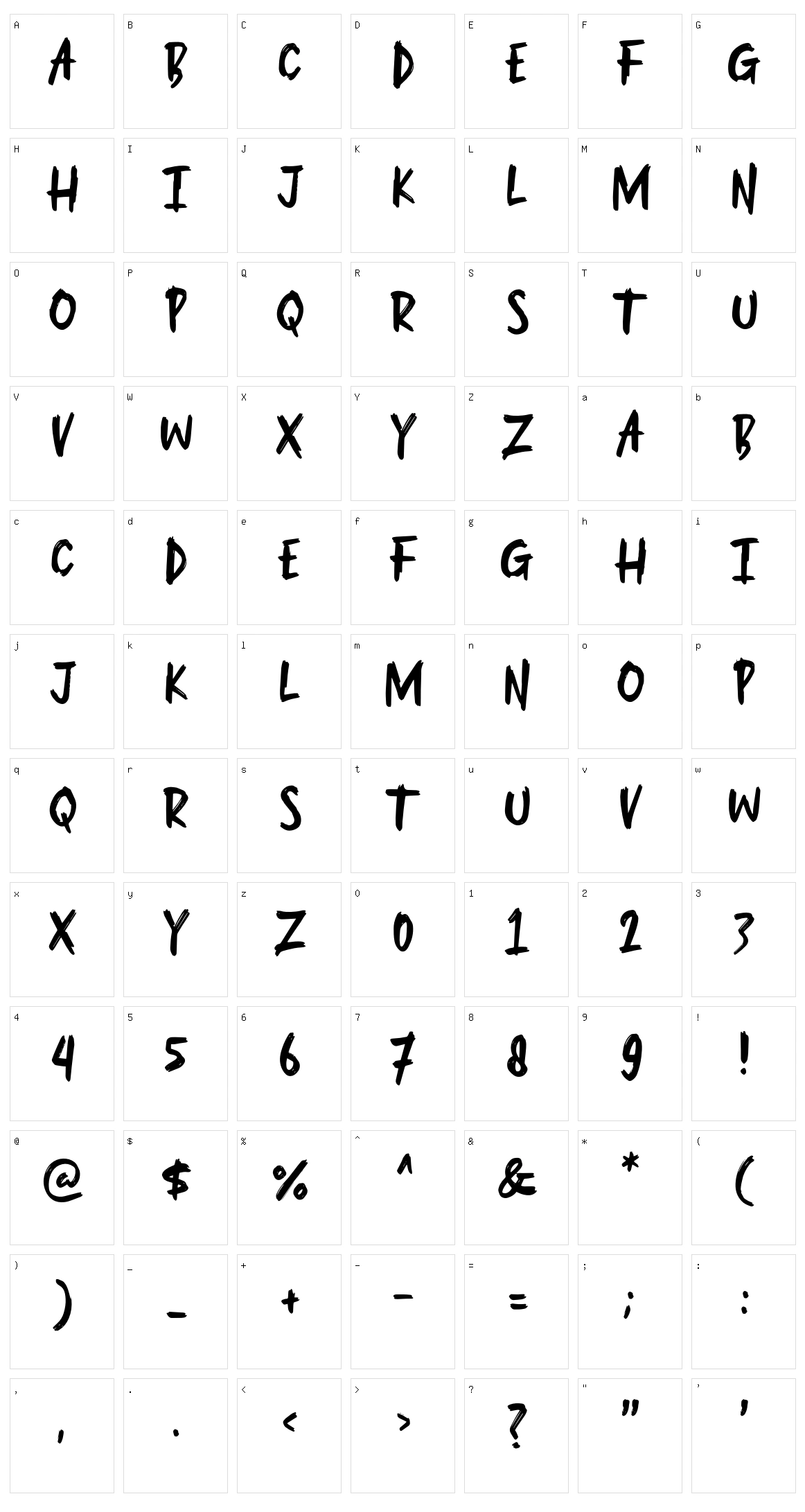 You Are Scared Character Set