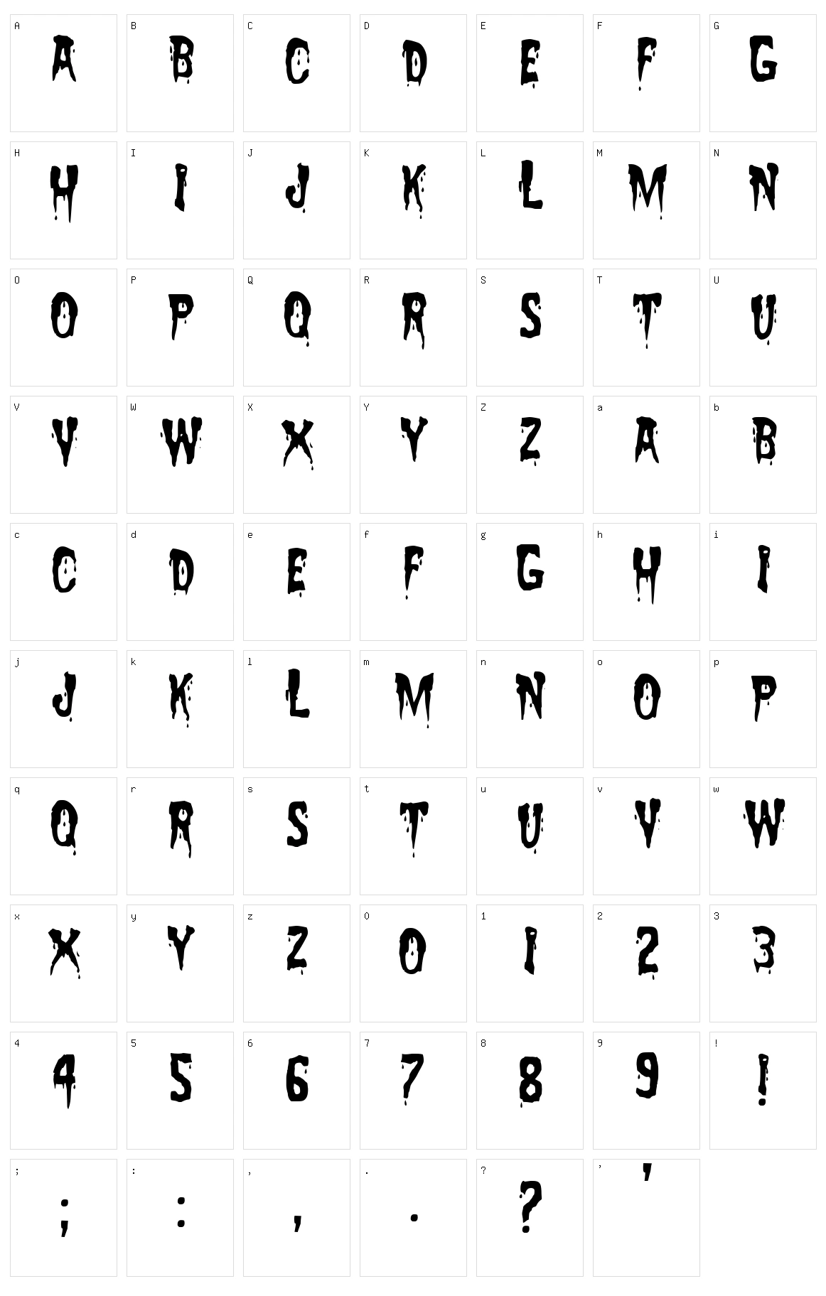 Zreaks NFI Character Set