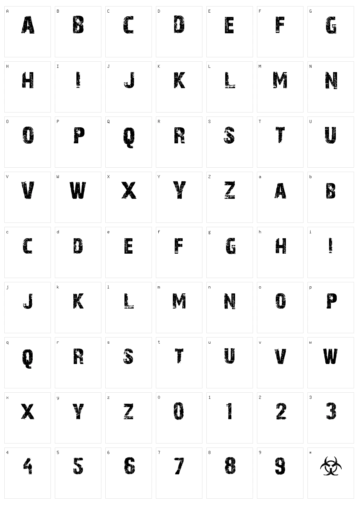 28 Days Later Character Set