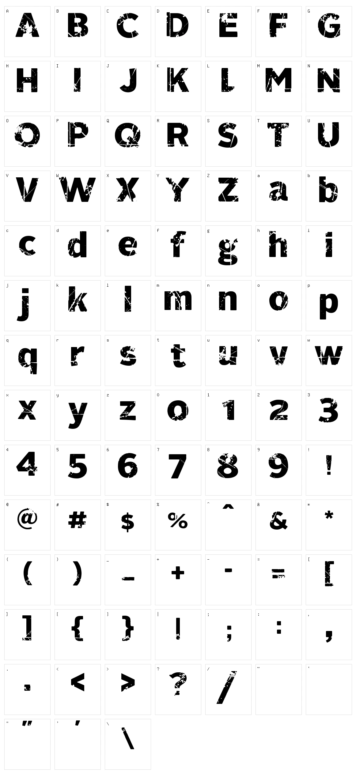 321 Perfect Character Set