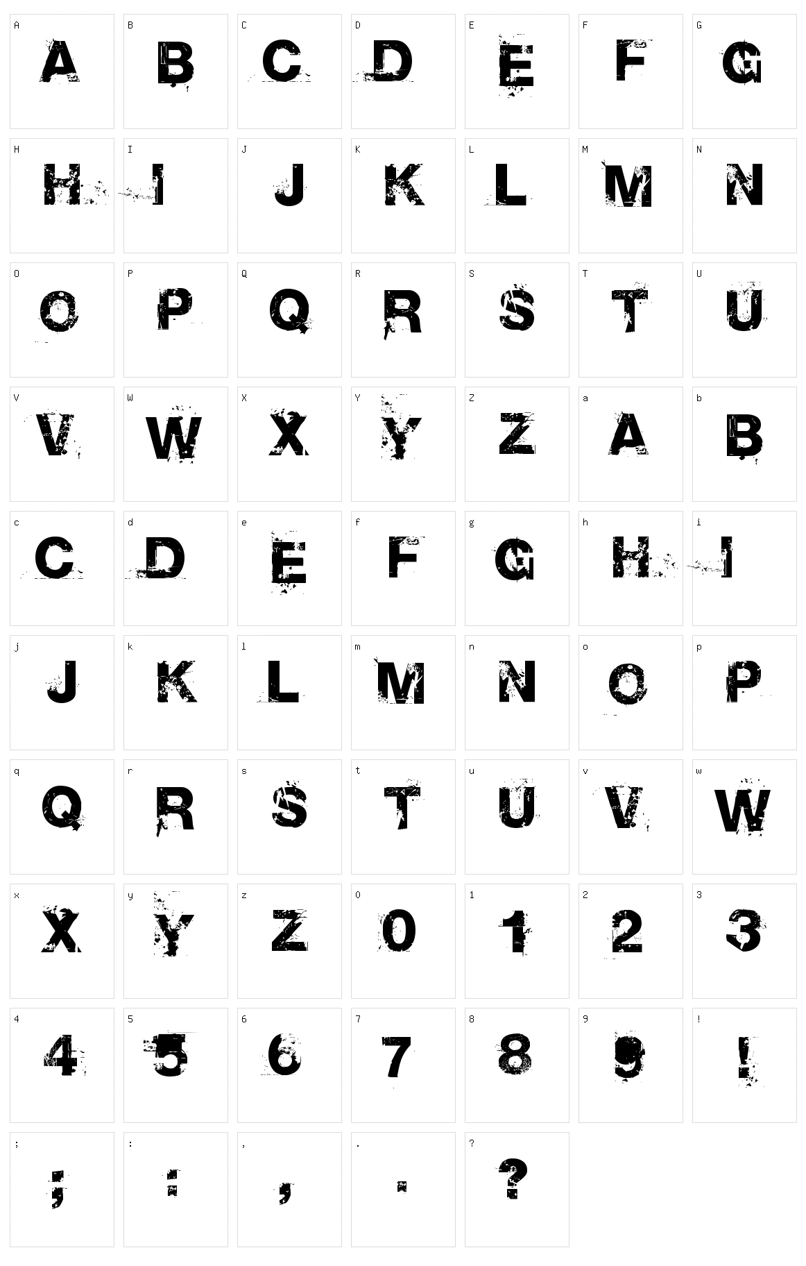 Base 02 Character Set