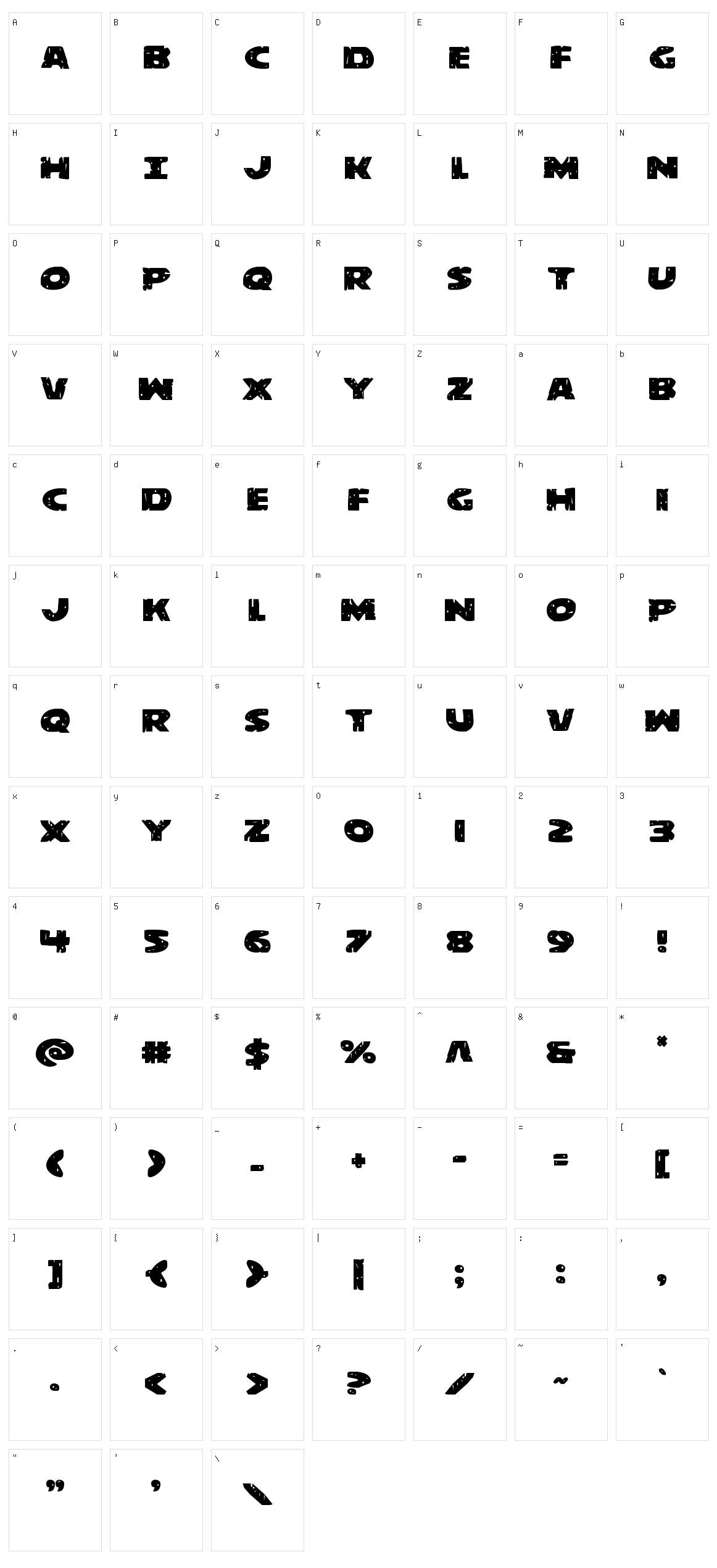 Behemuth Character Set