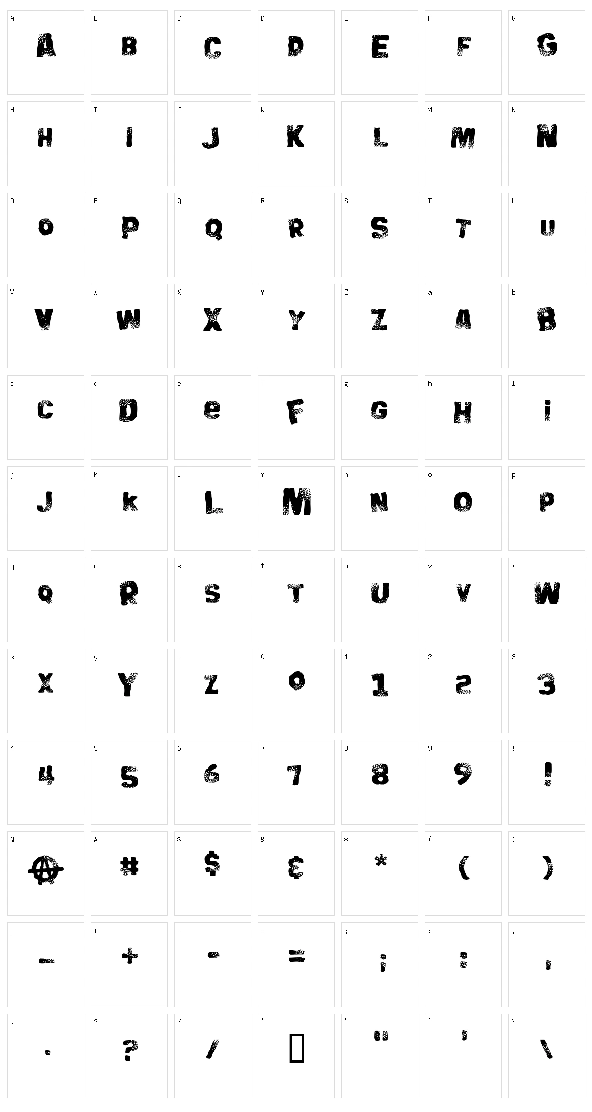 Big Bloke BB Character Set