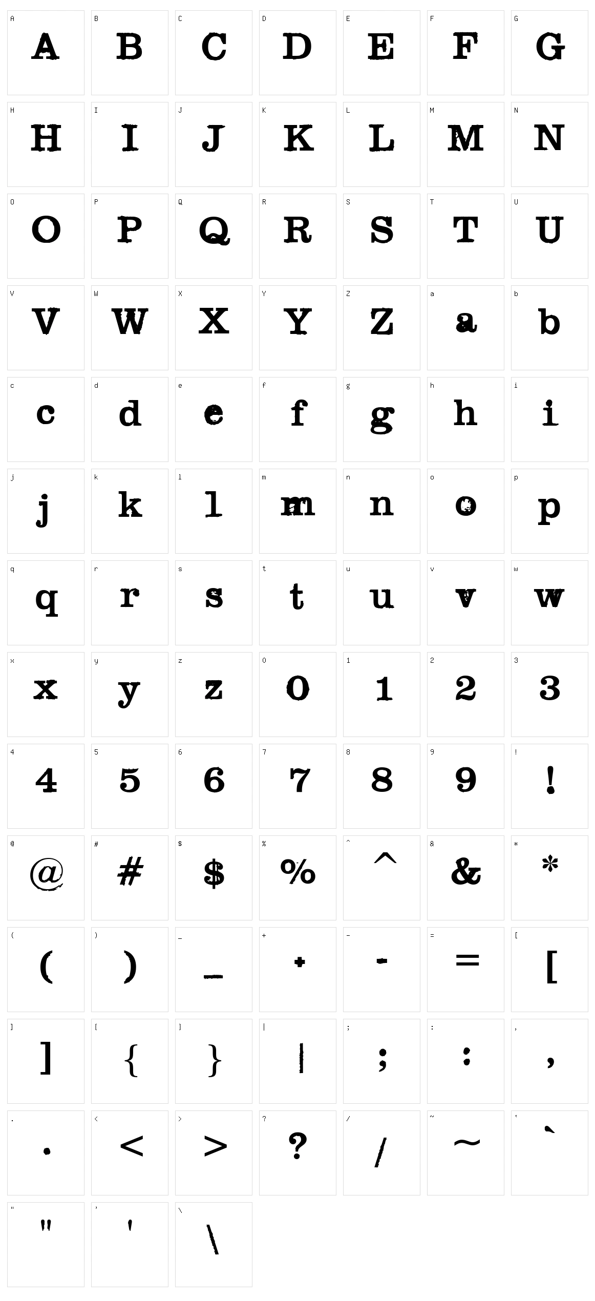 Black Widow Character Set