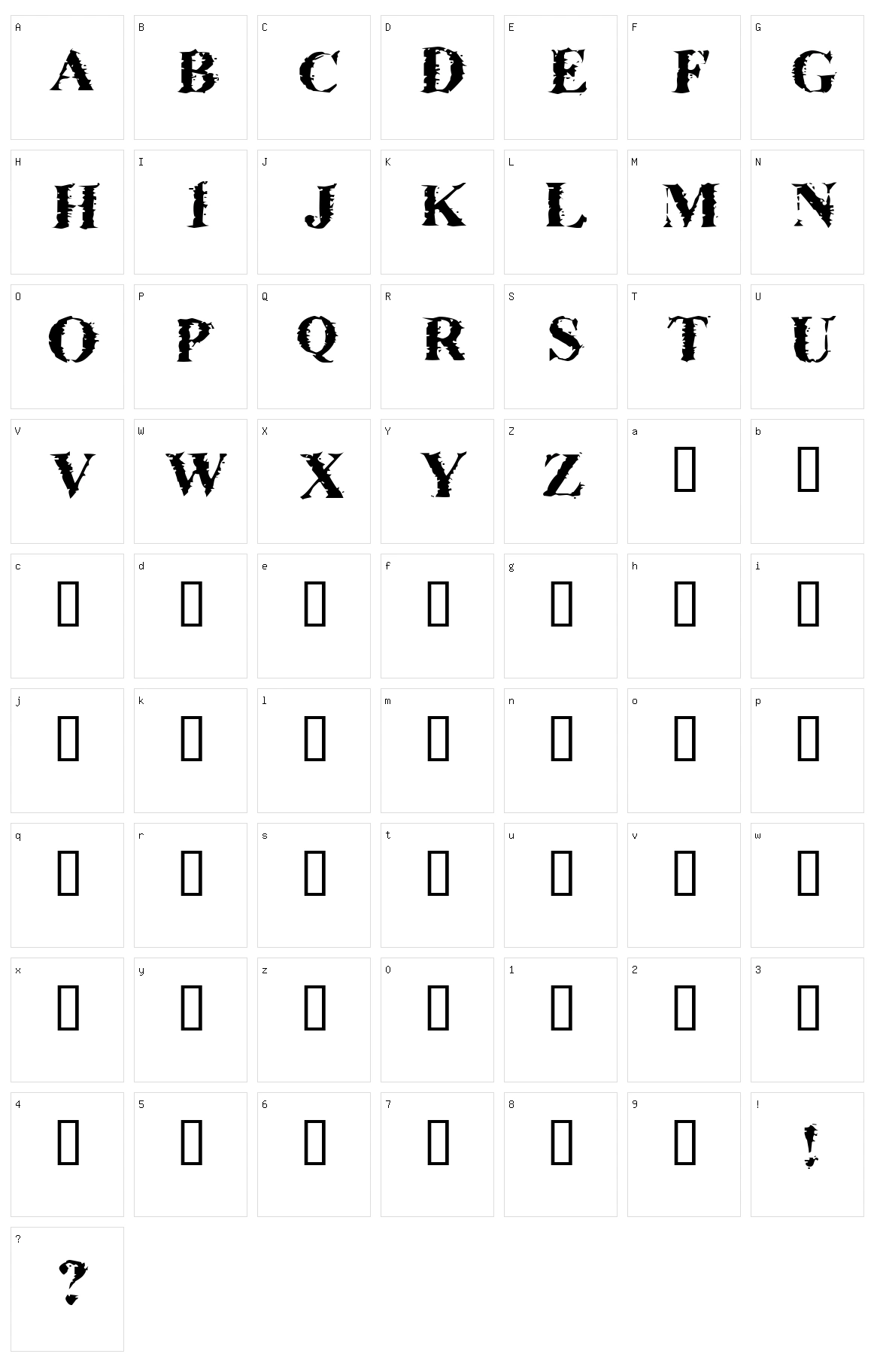 Brackish Character Set