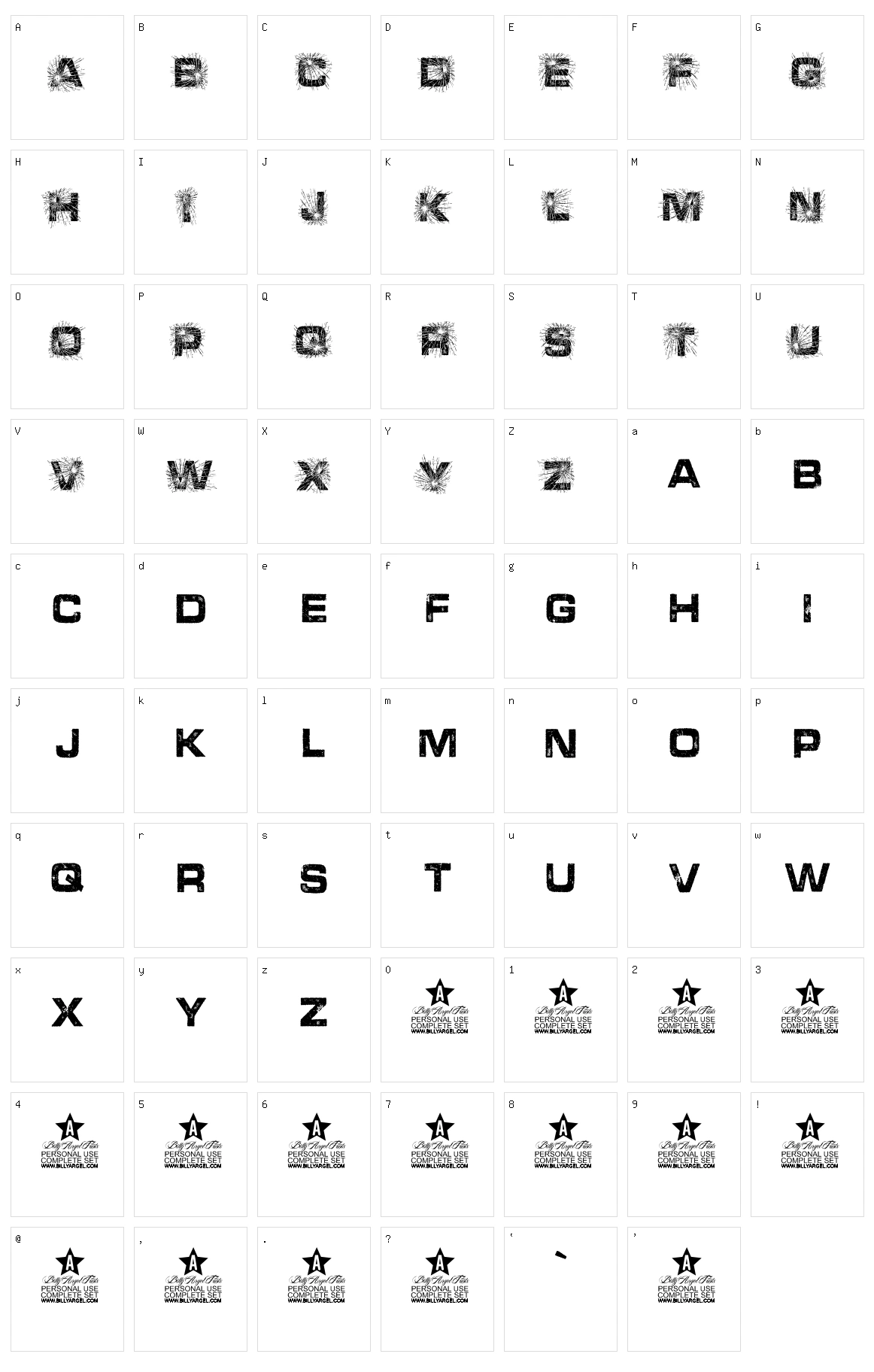 Broken Character Set