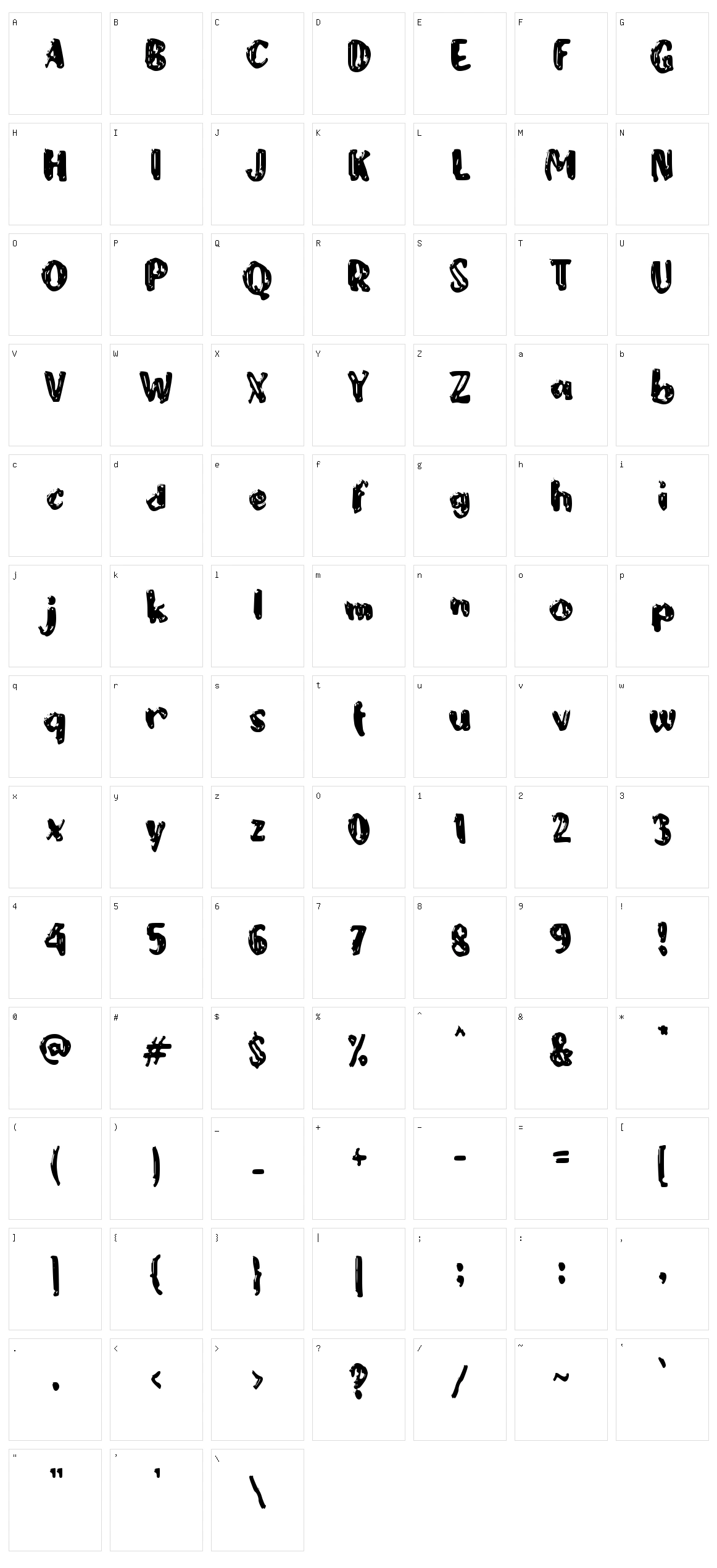 c Cassava Character Set