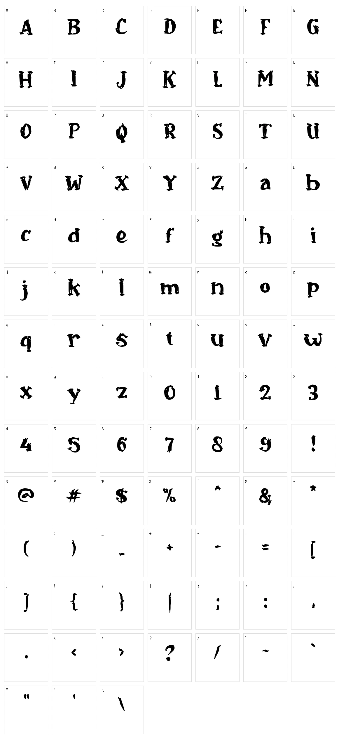 c Cisory Character Set