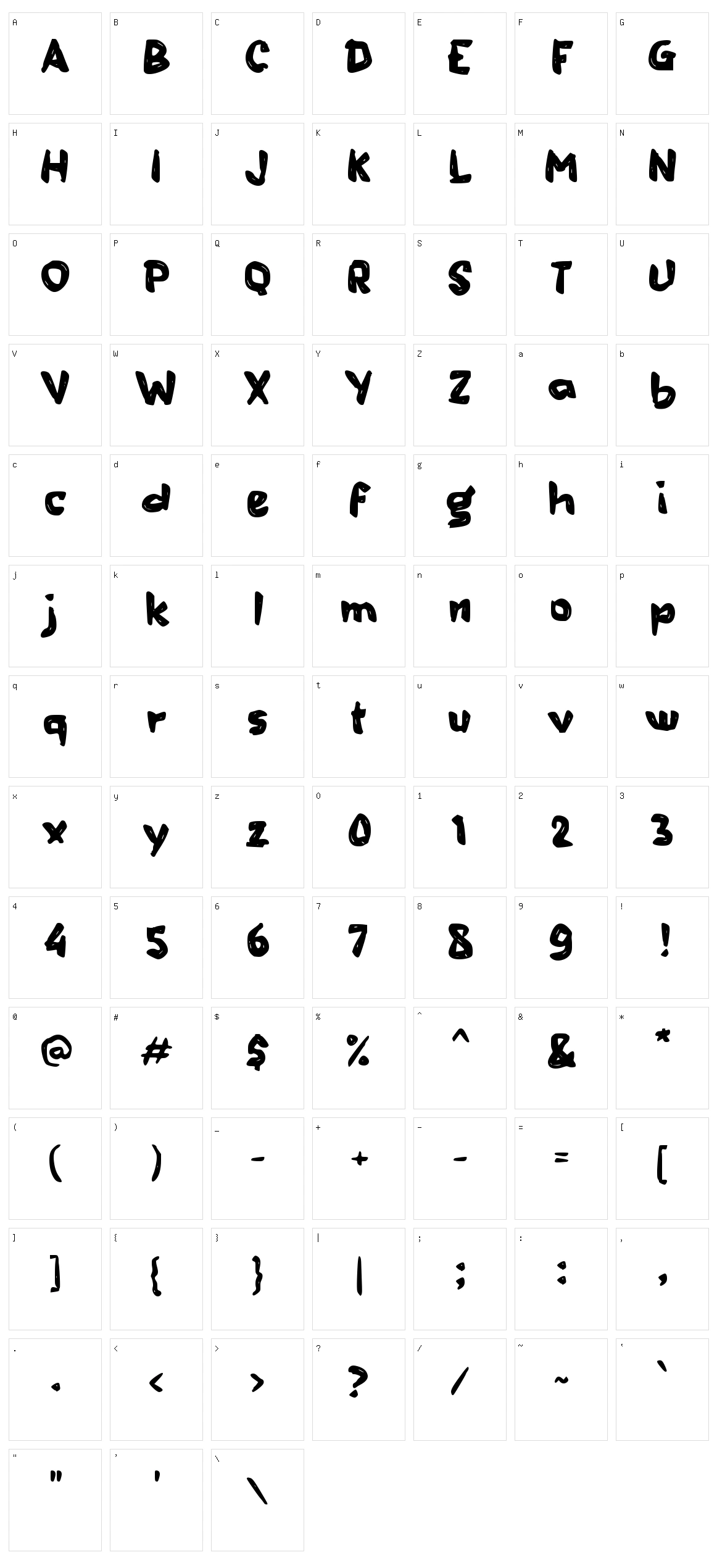 c Cringo Character Set