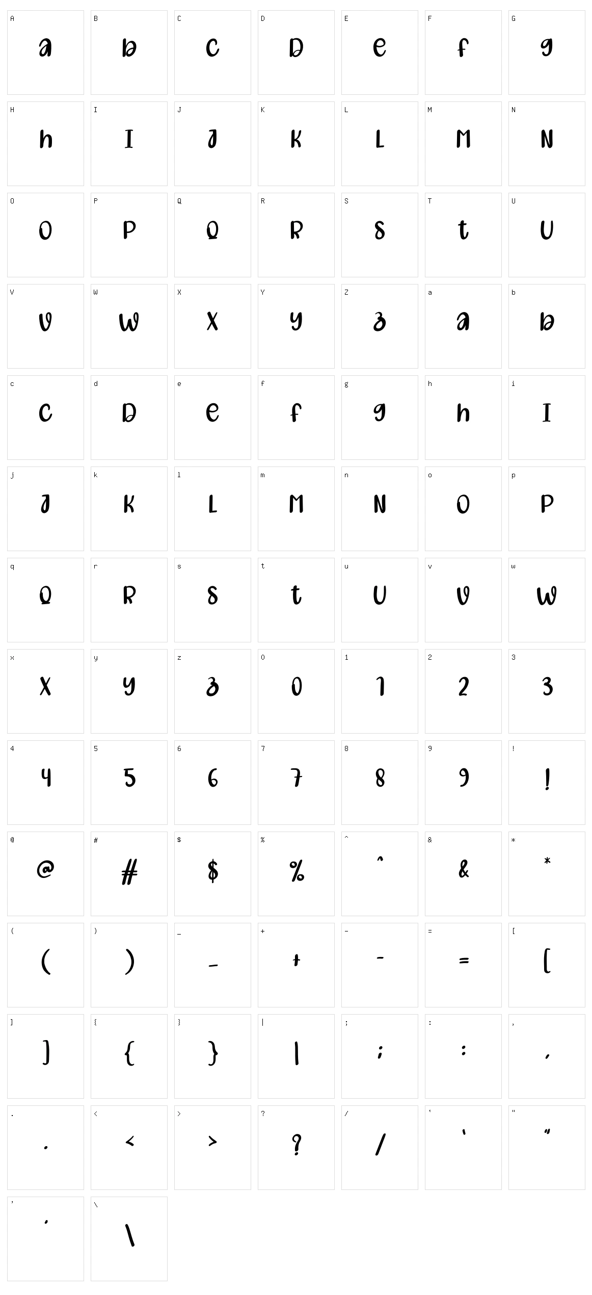 Simple Creative Character Set