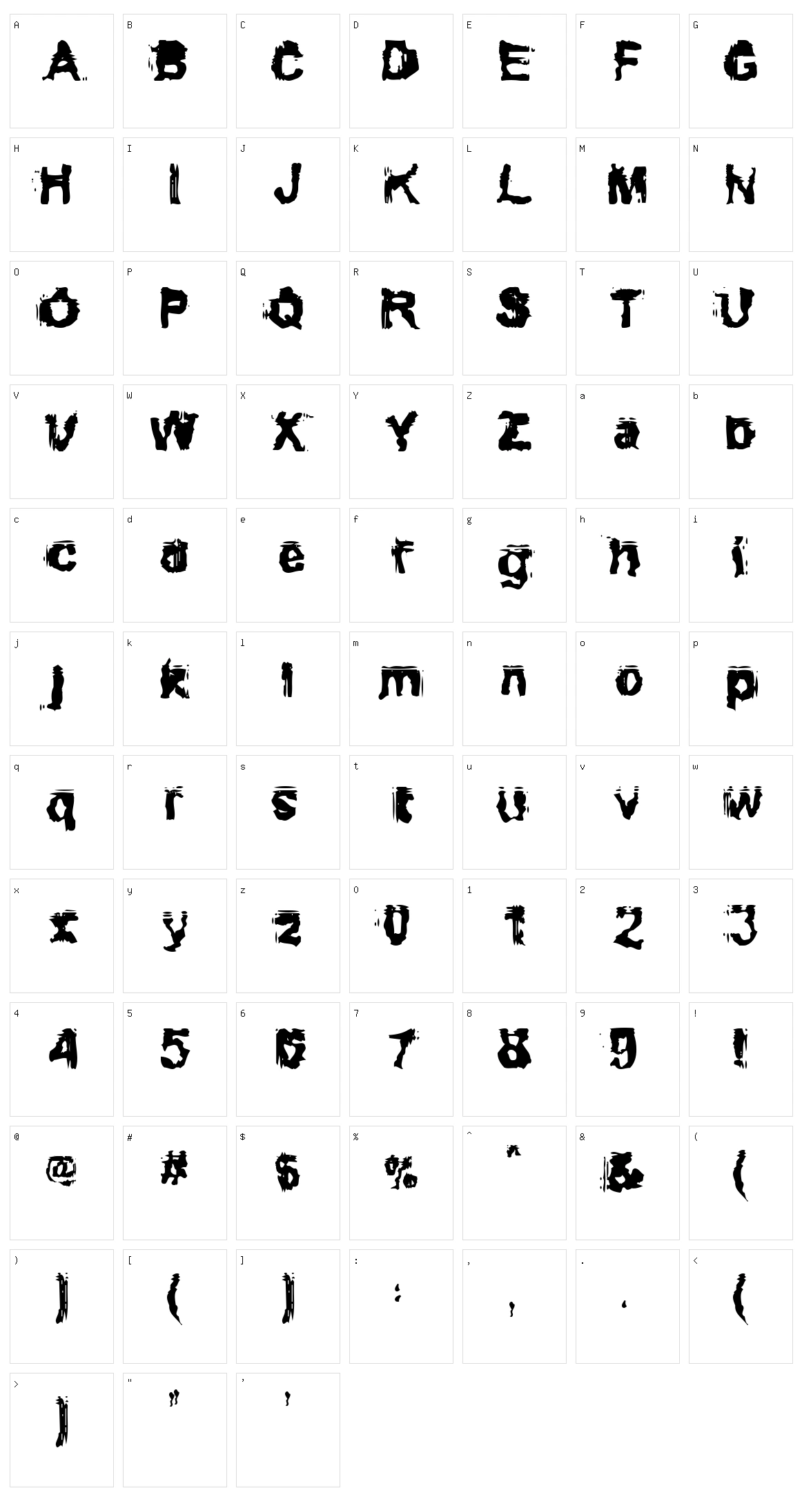 Conformyst Character Set