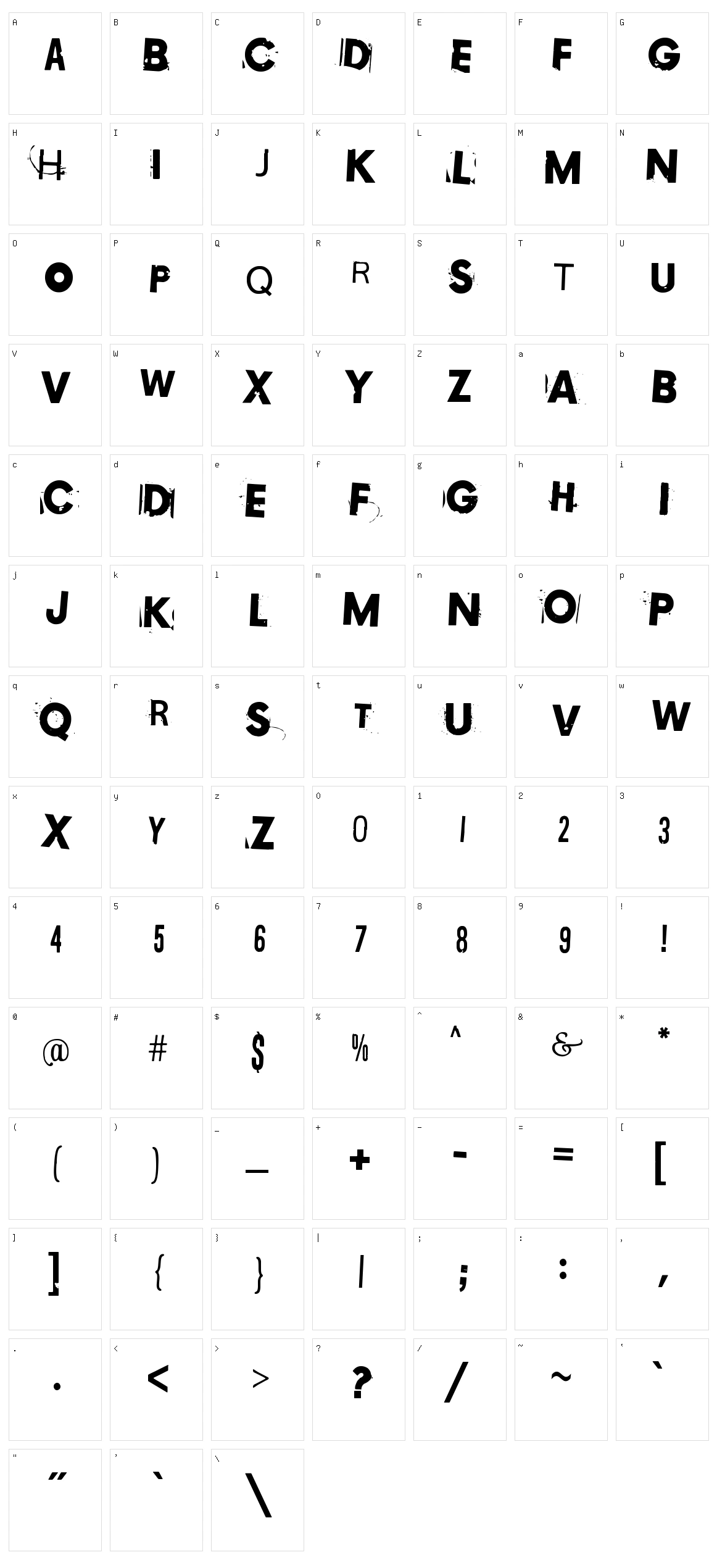 Copy 003 Character Set