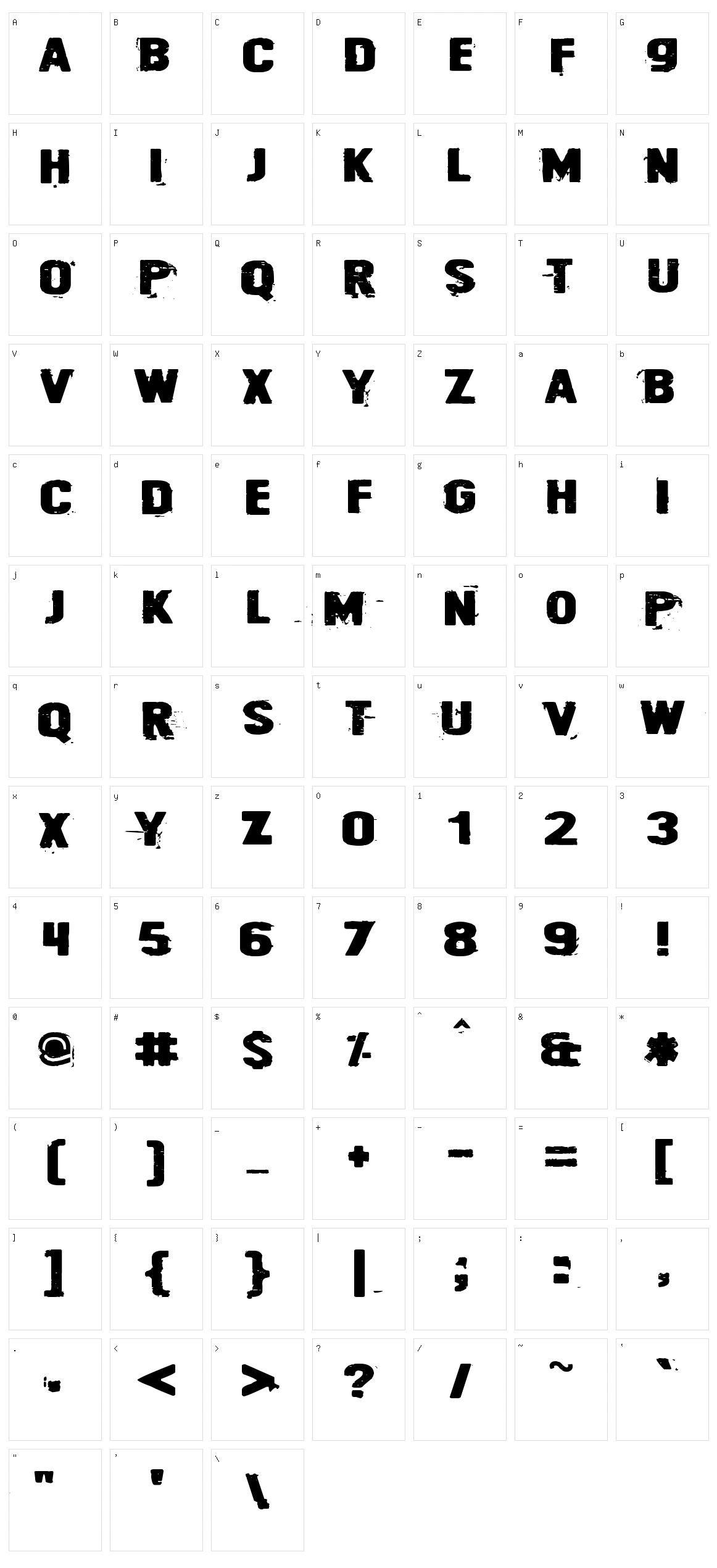 Cybrpnuk Character Set