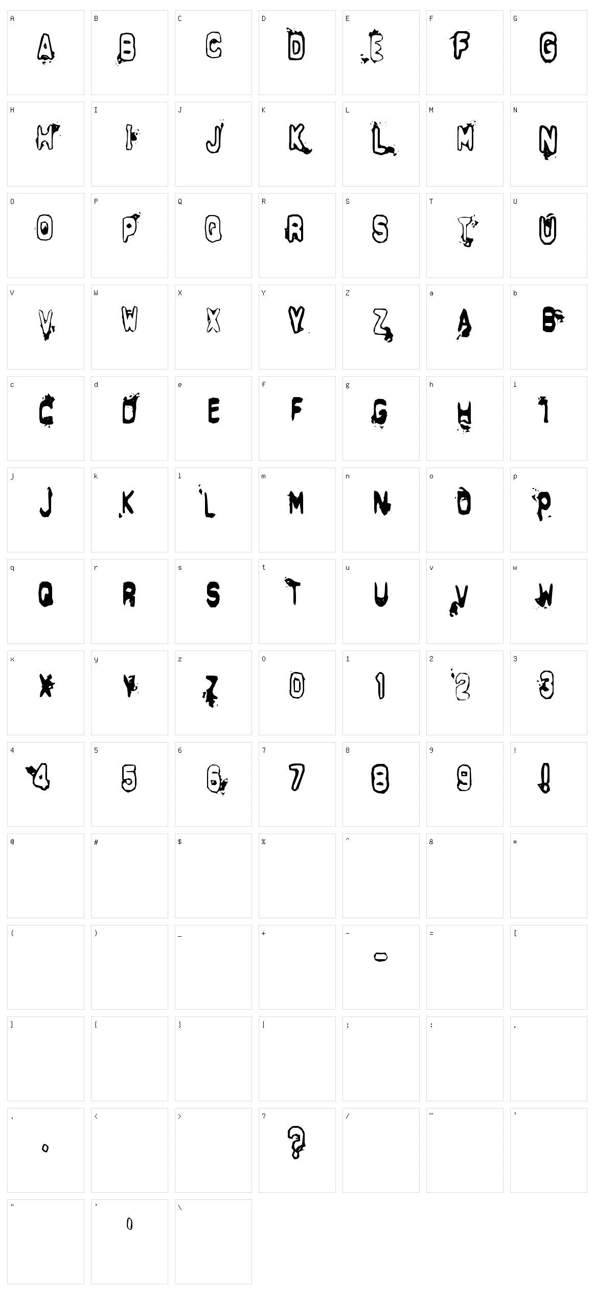 Delta Echo Character Set