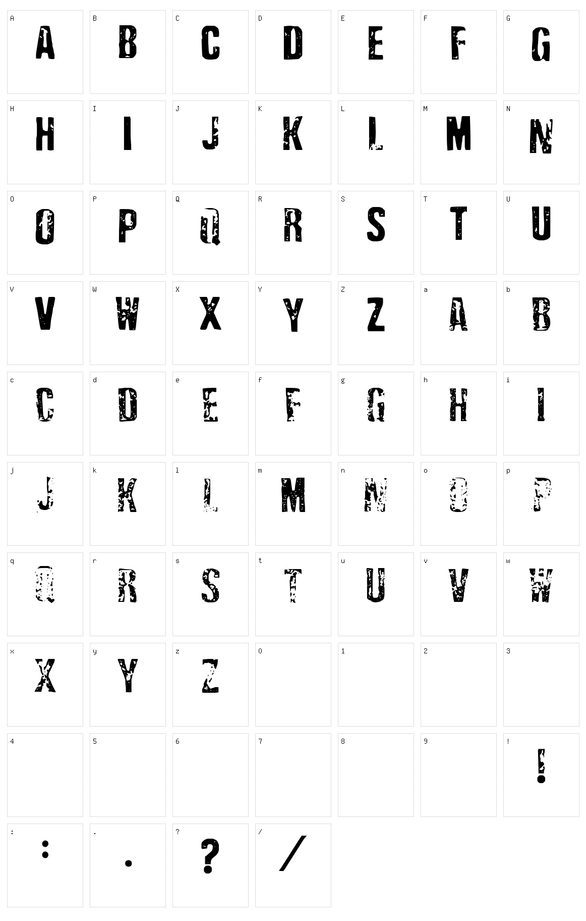 Depressionist Three Character Set