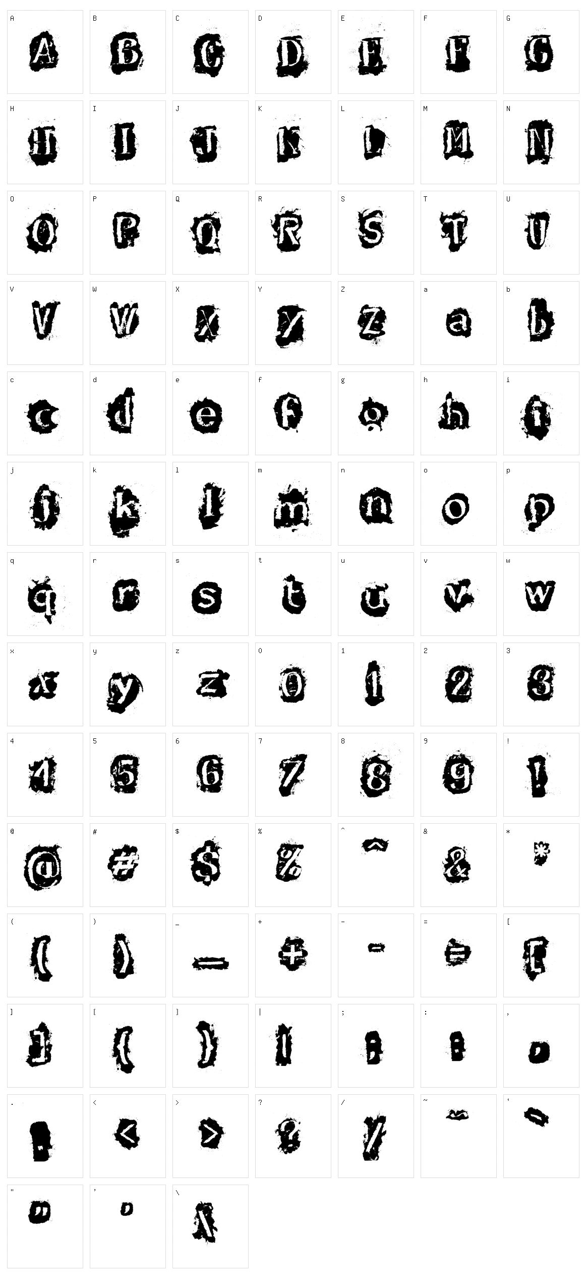 DF Stromboli Character Set