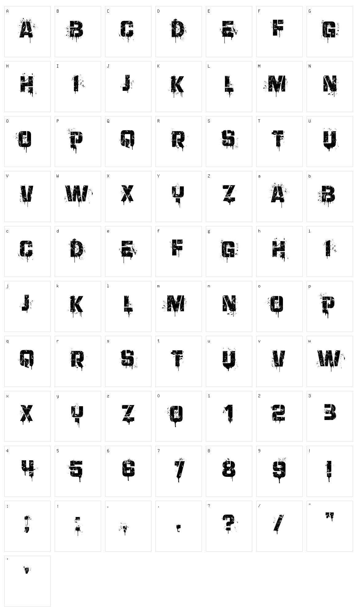 Division Character Set