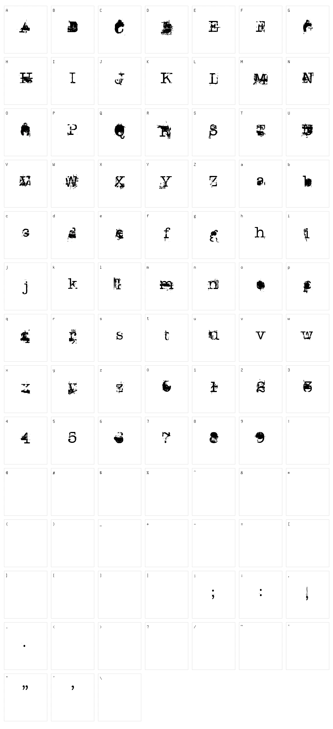 Don Giovonni Character Set
