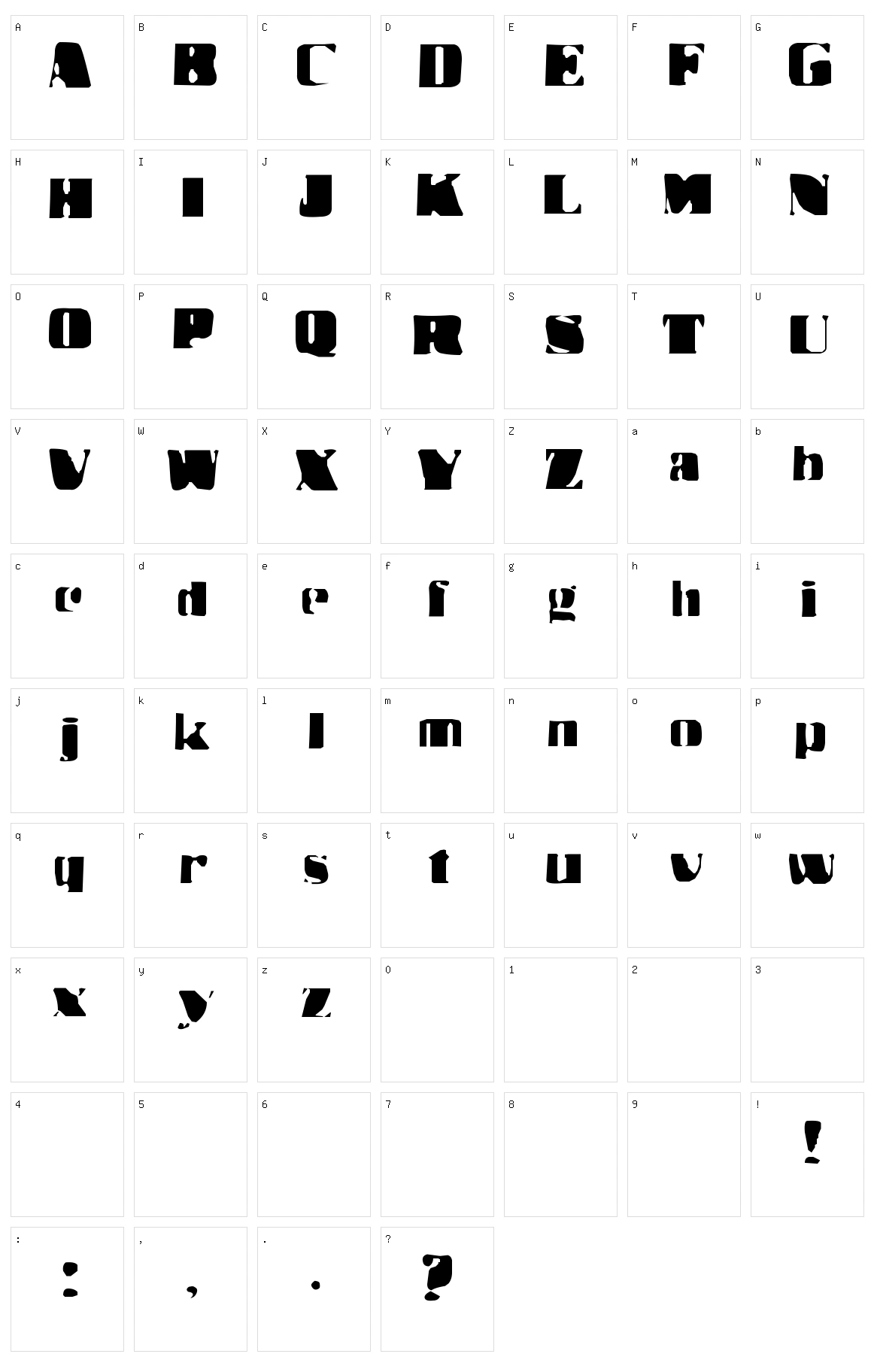 Dr Benway Character Set