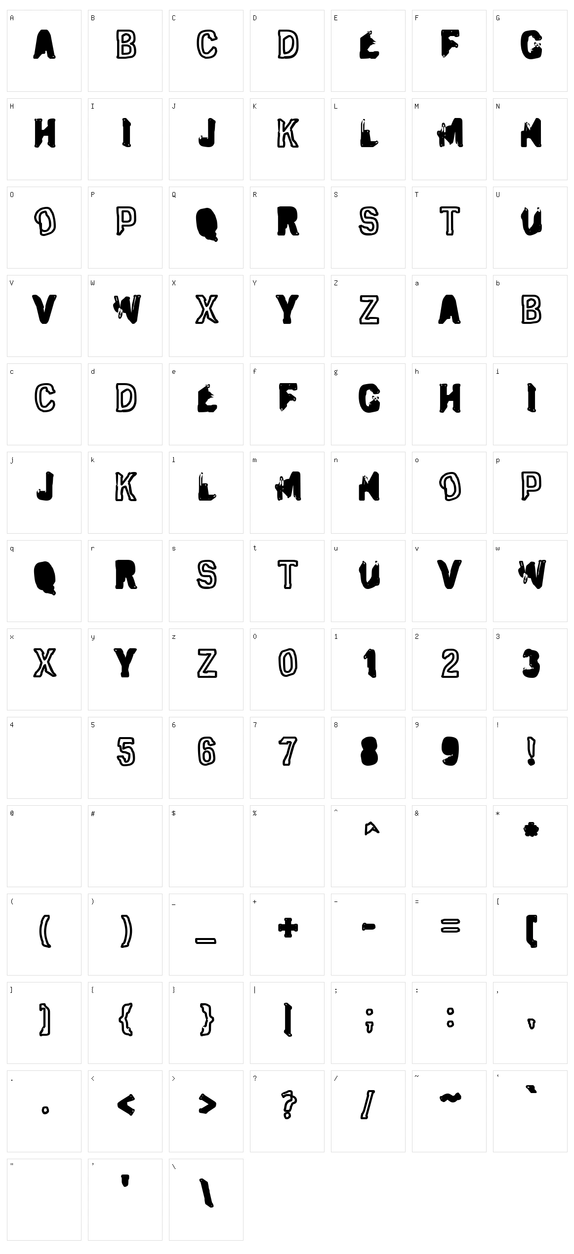 Eclipsed Moon Character Set