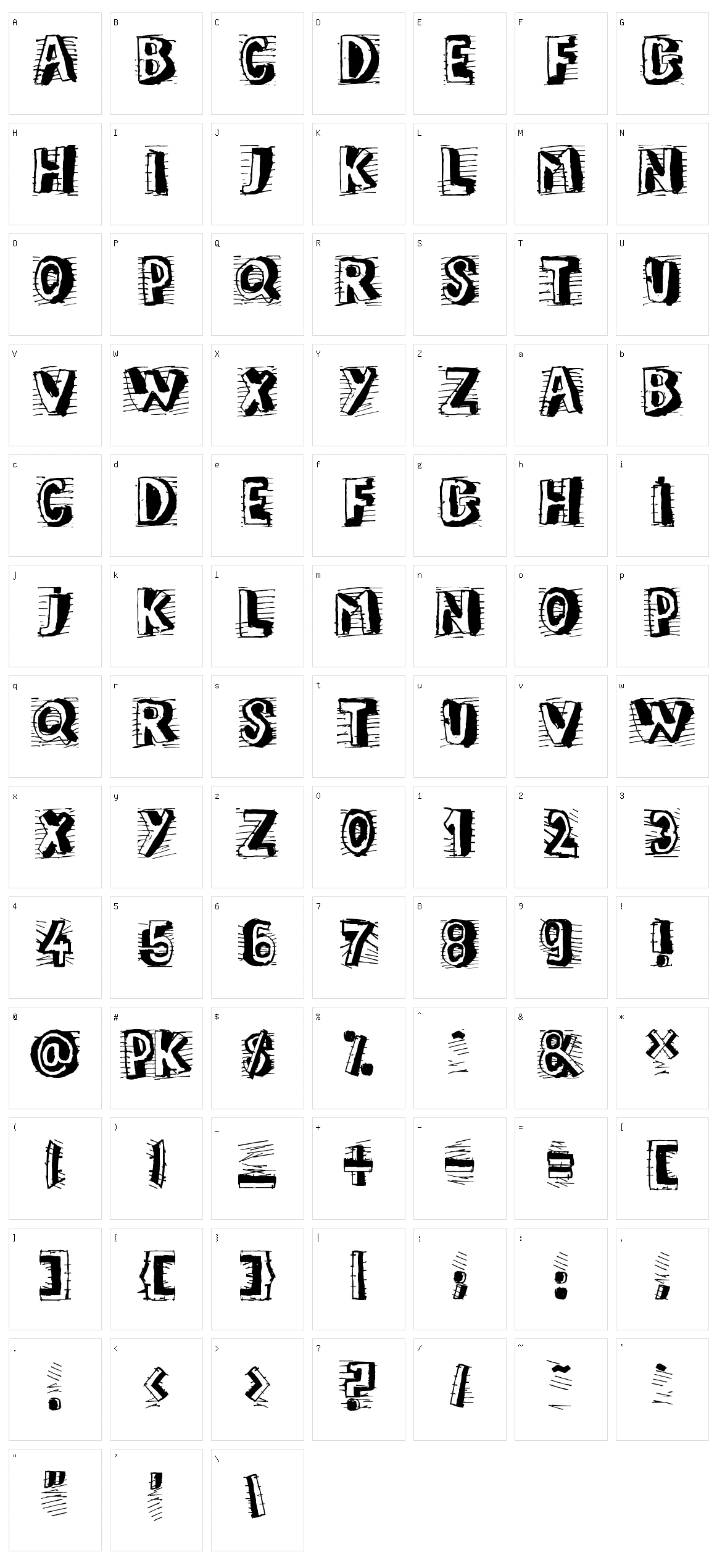 Elephant Character Set