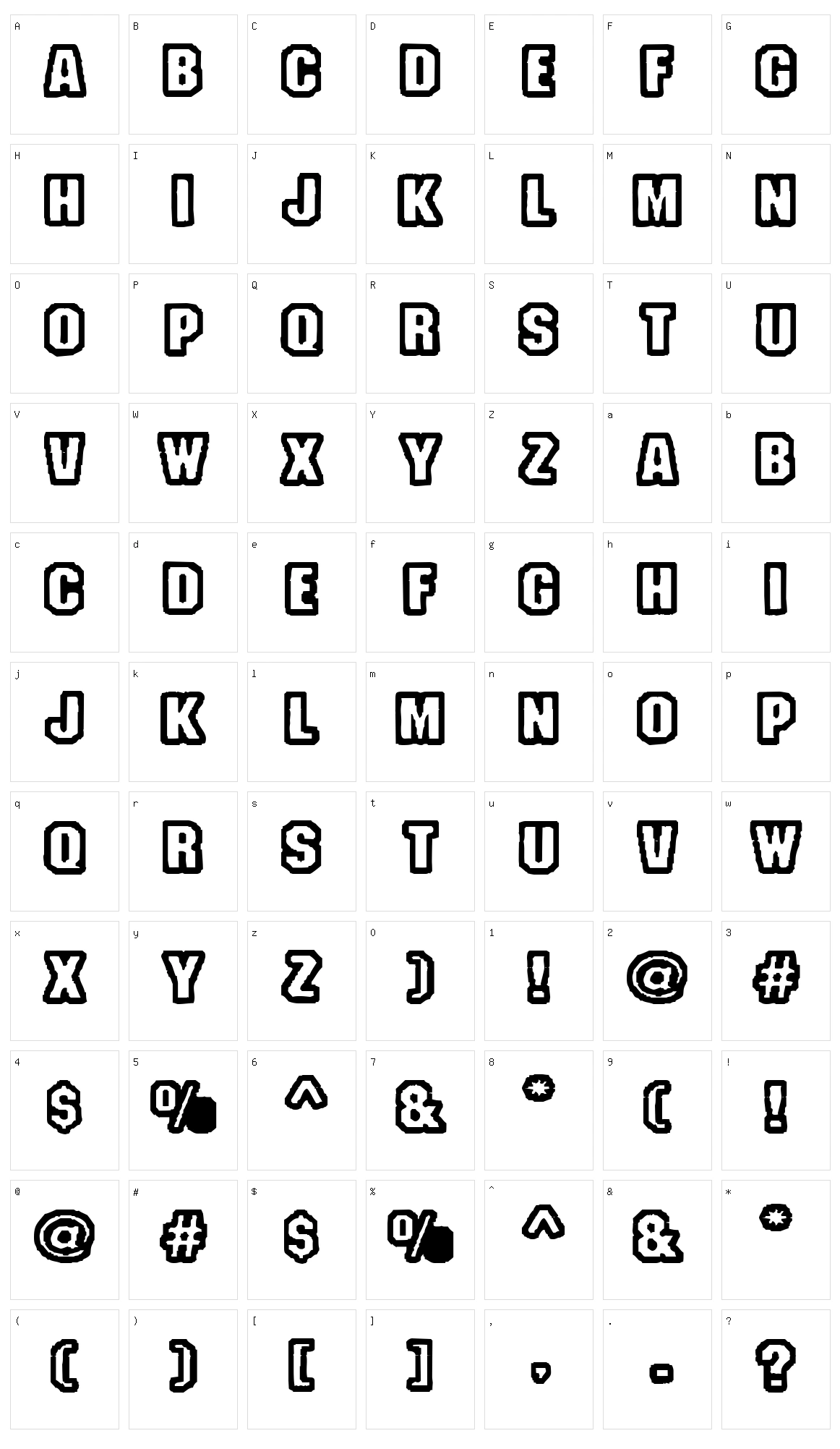 Fanatika Character Set