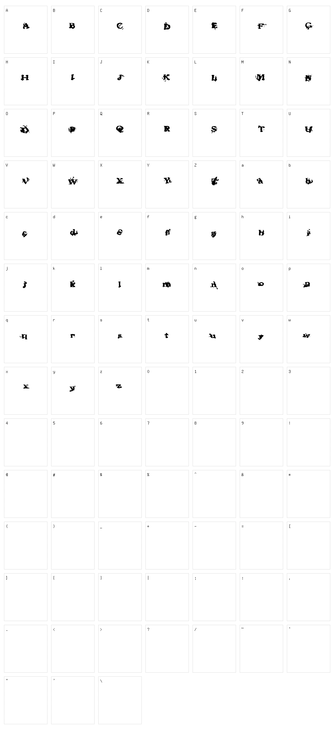 Fantasy Machine Character Set