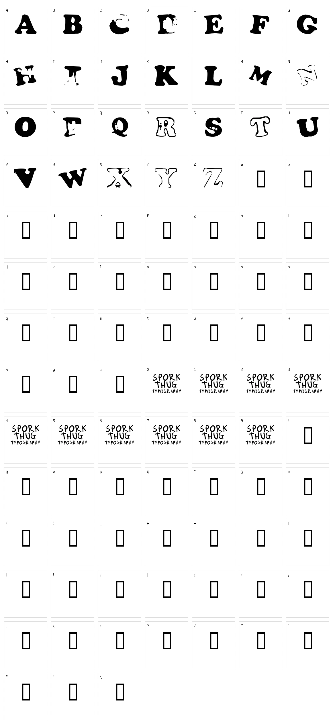 Fridge Magnets Character Set