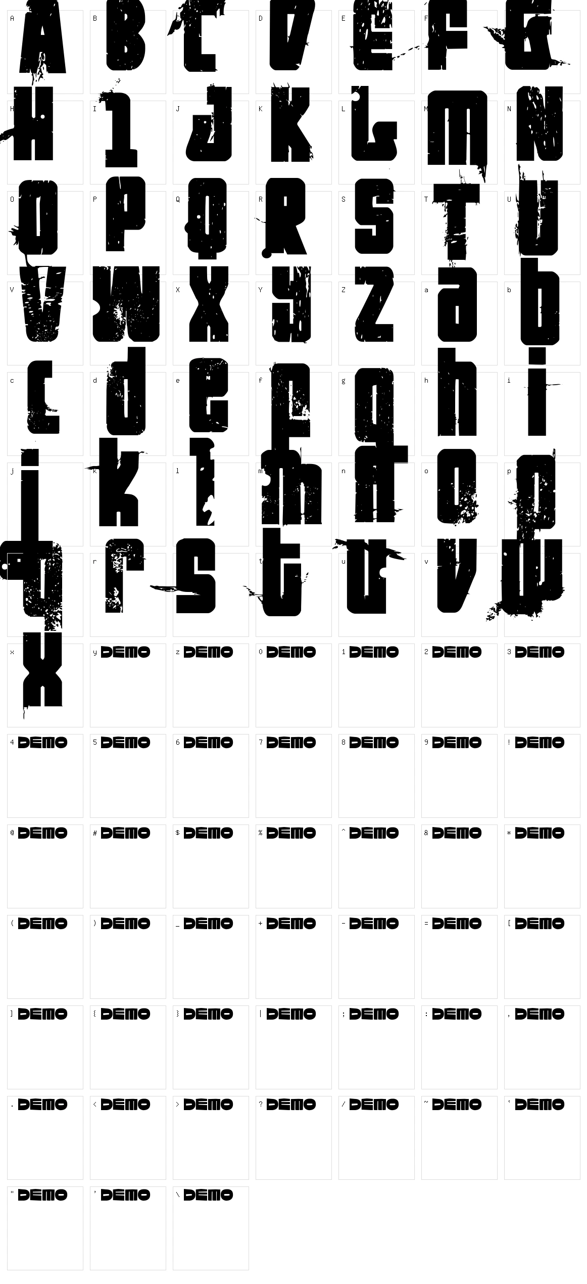 FT Nihilist Philosophy Character Set