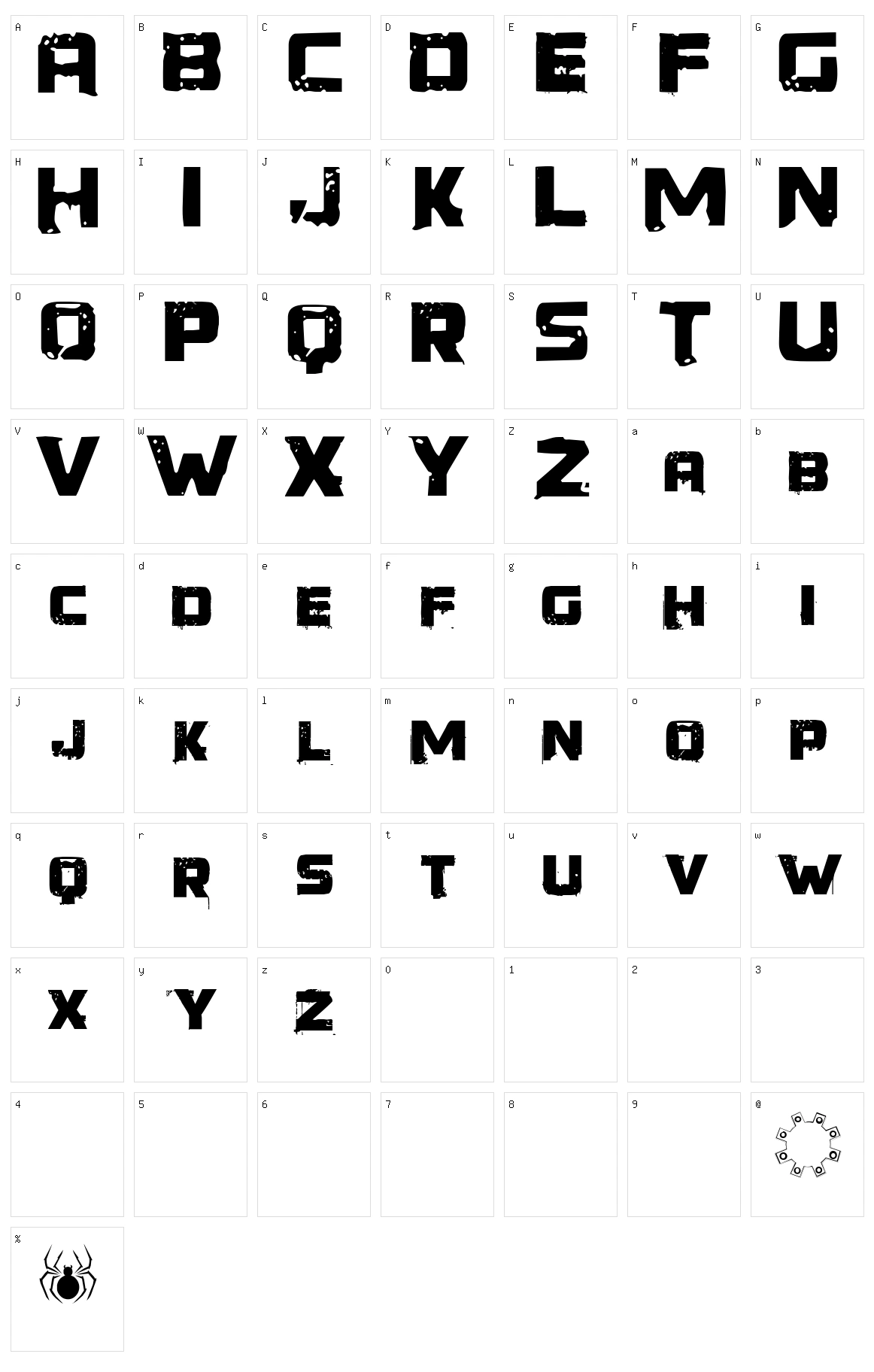 Generator Rex Character Set