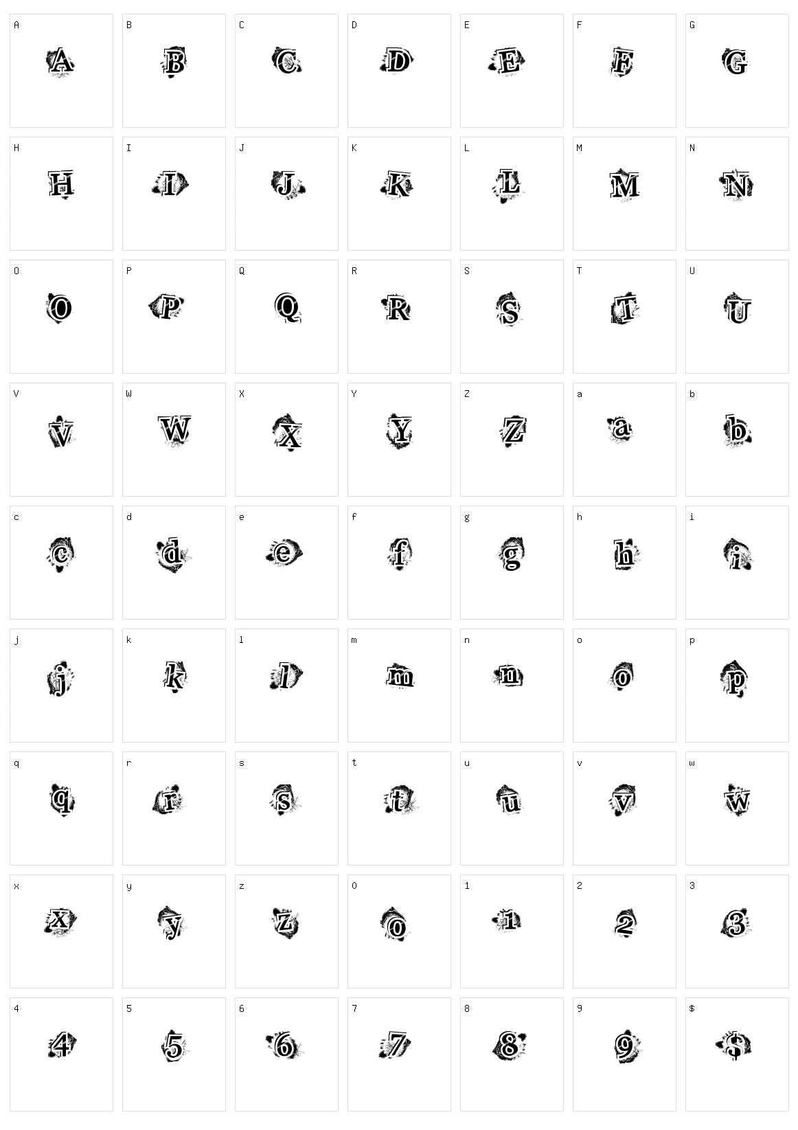 High Style Character Set