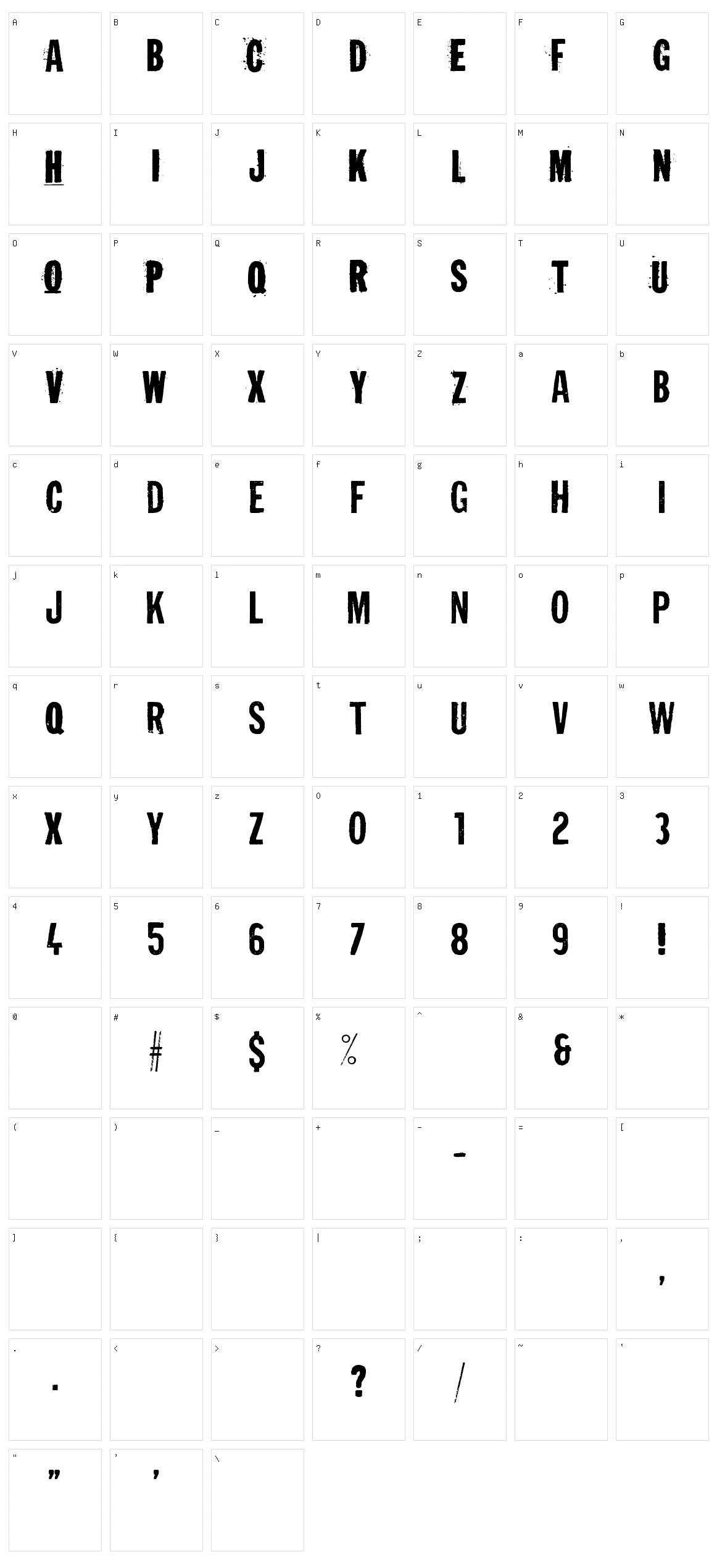 Irresponsible Direction Character Set