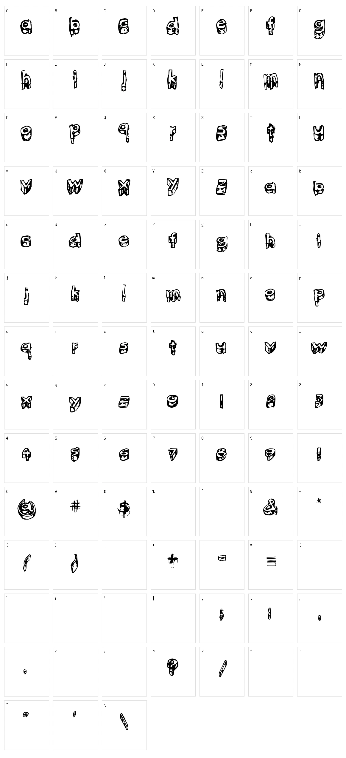 kitten meat Character Set