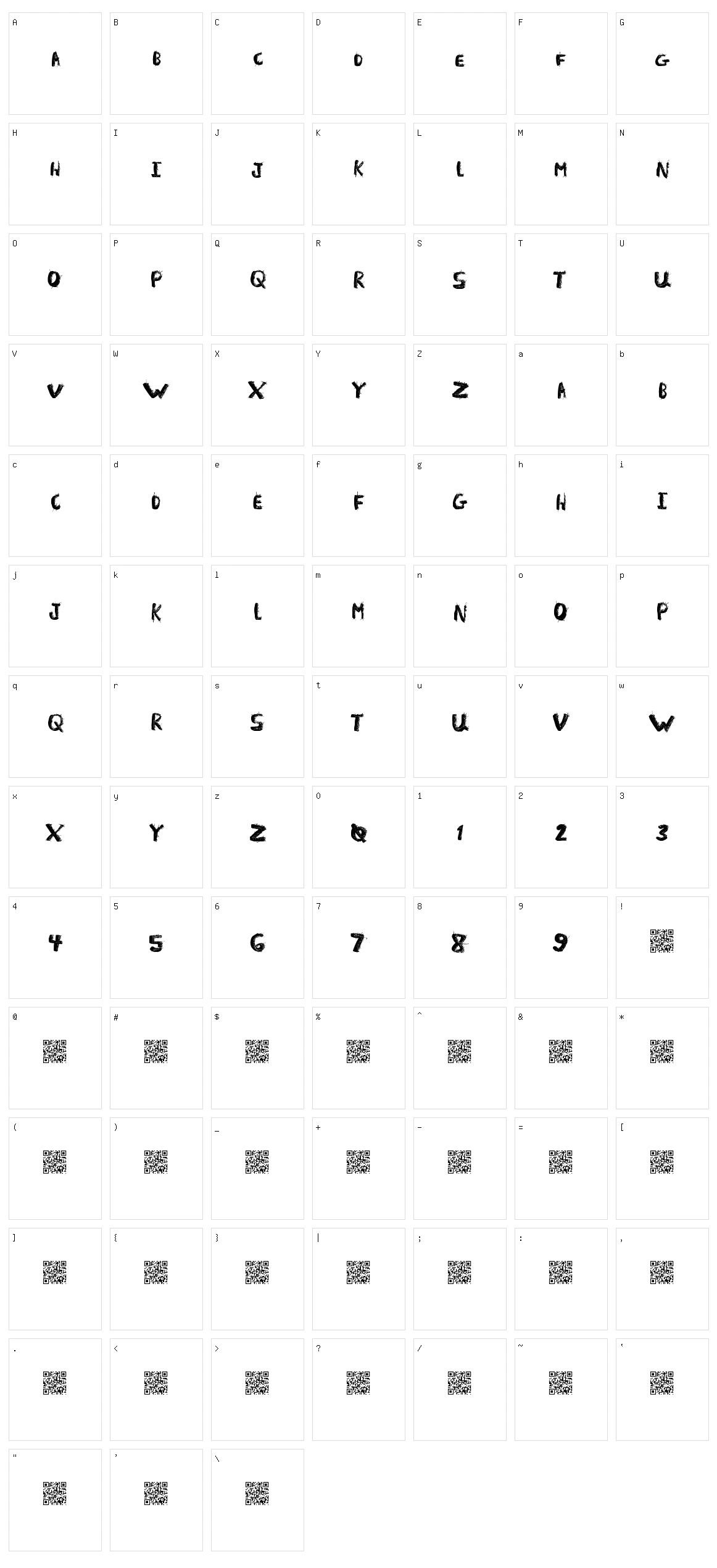 Light Fuze Character Set