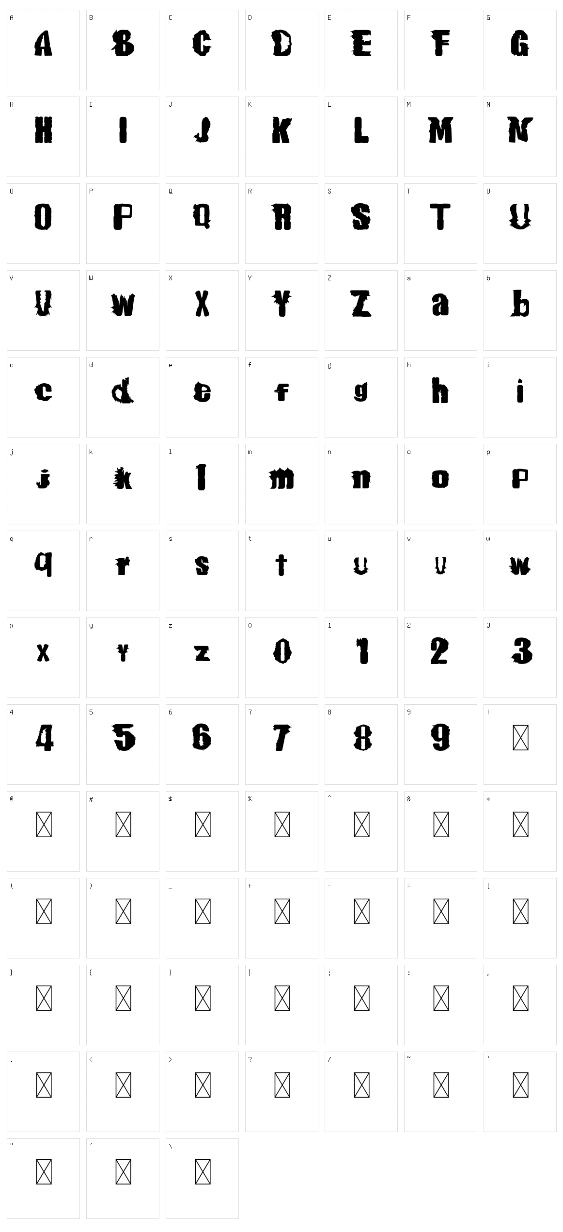 Mexico Hypoxic Zone Character Set