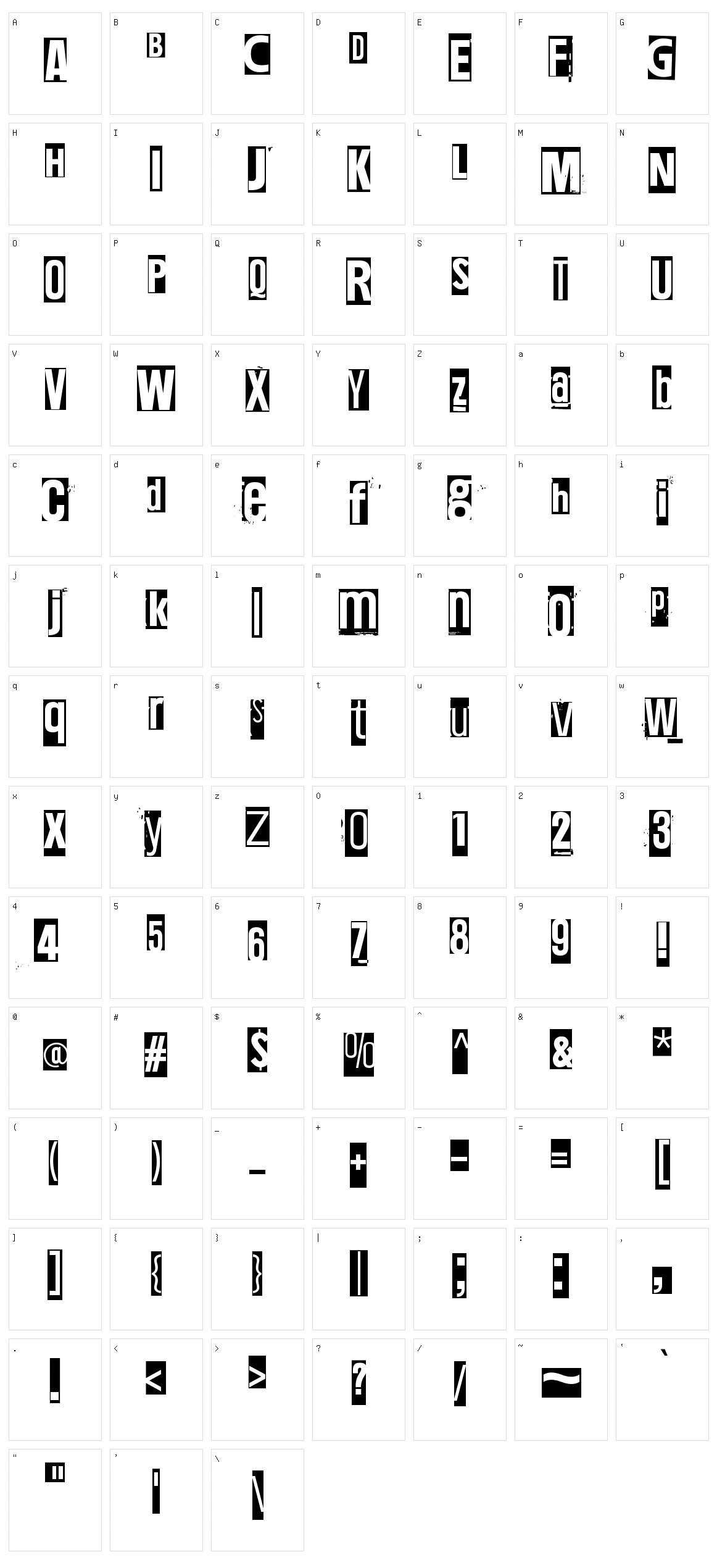 More than 50.000 Character Set