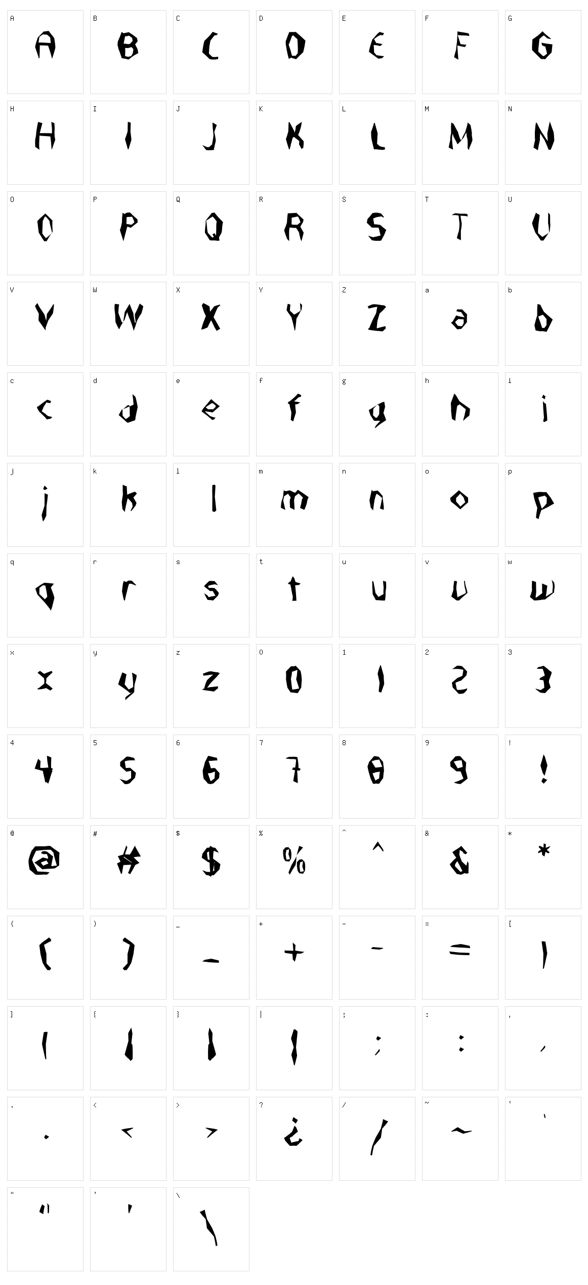 Nabatea Character Set