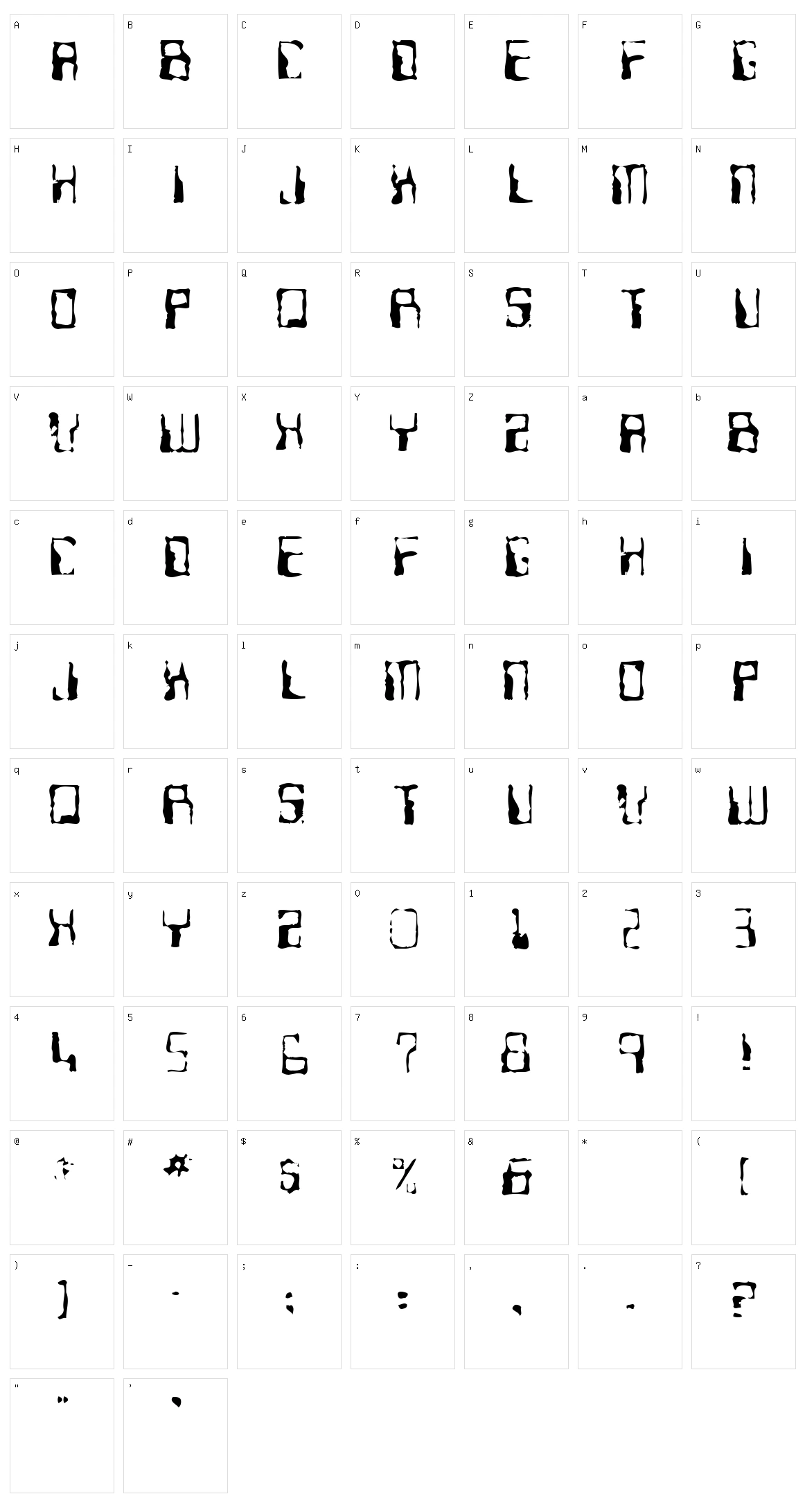 Ninteen 77 Character Set