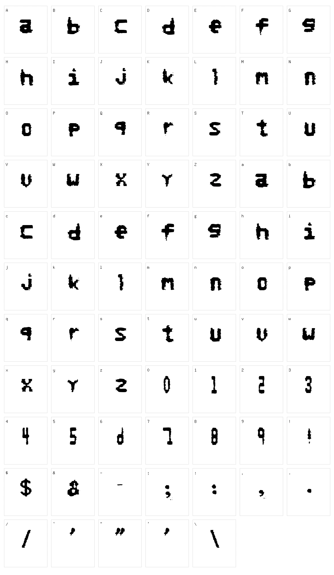 No Refunds Character Set