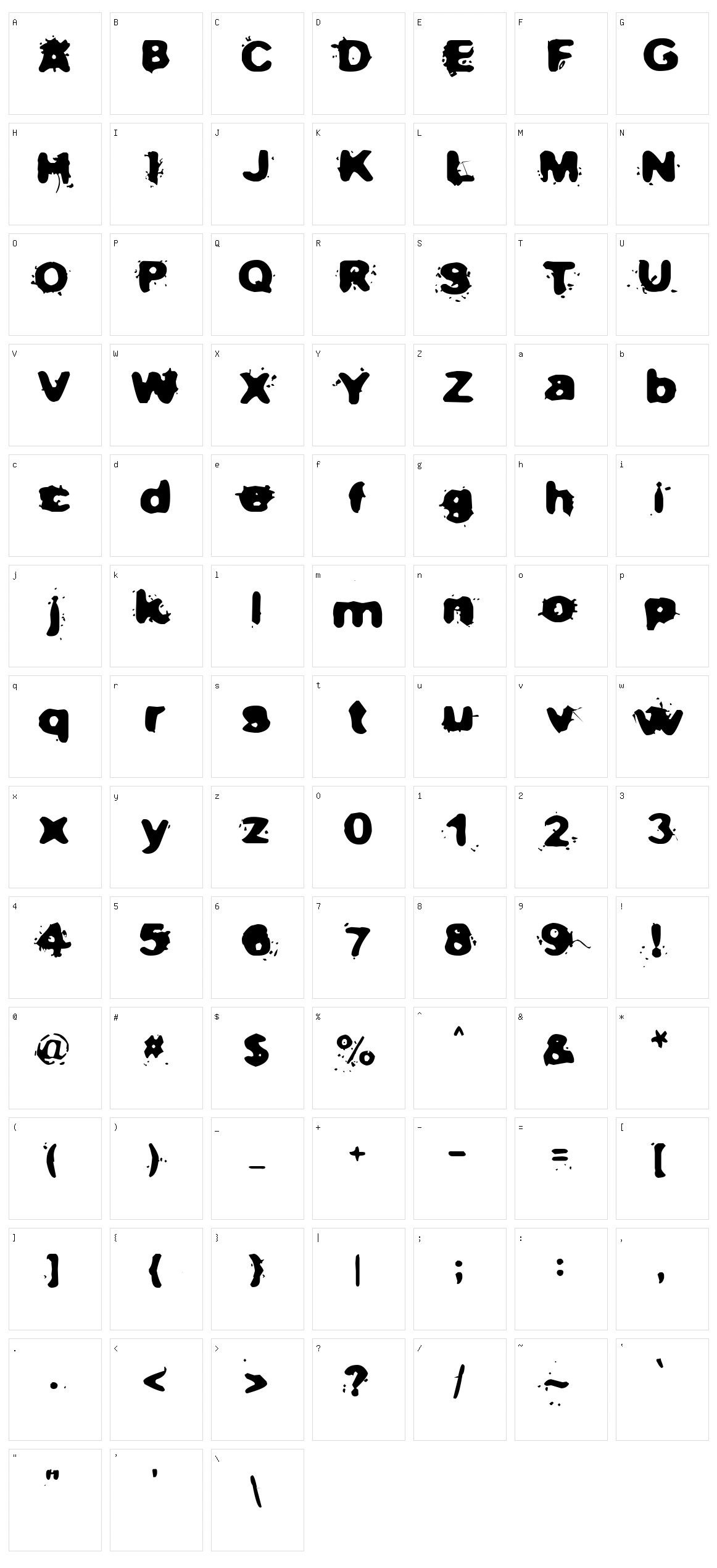 Not now I have a headache! Character Set