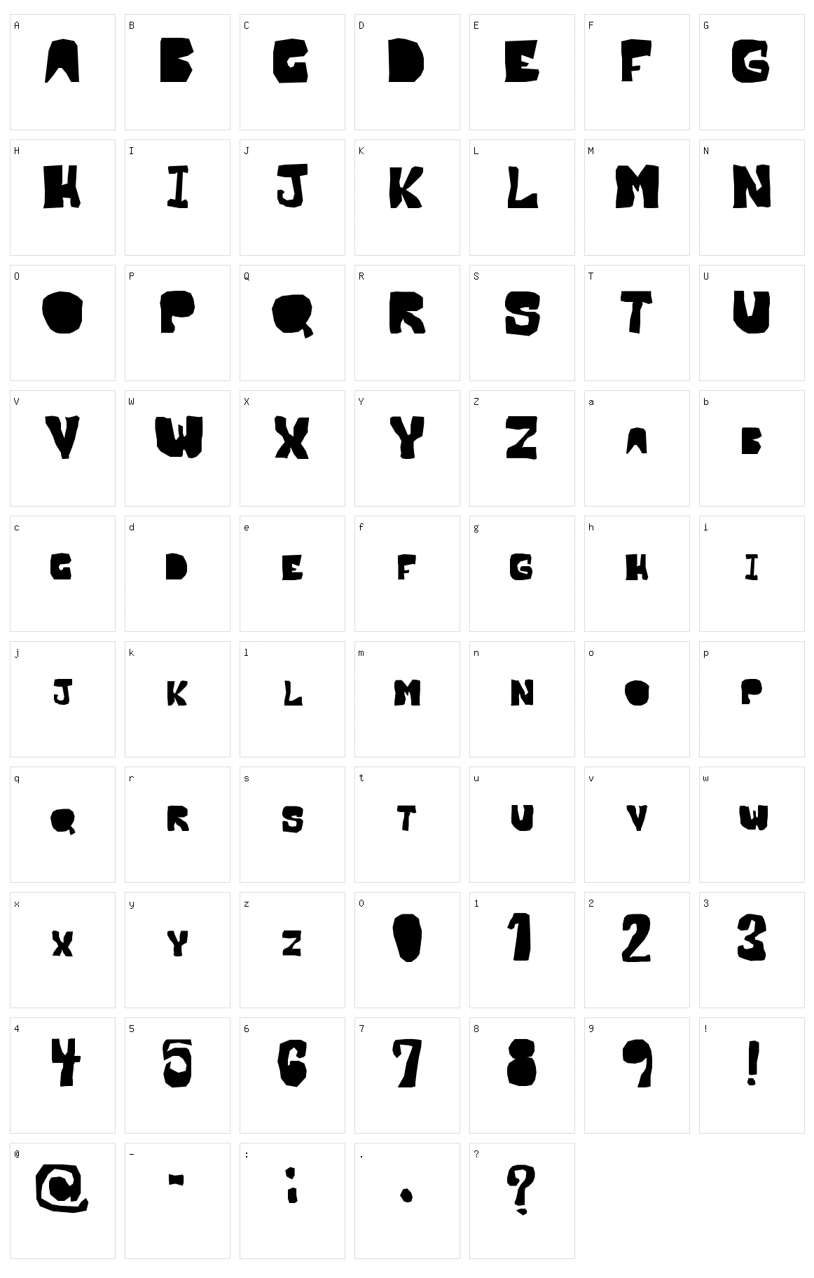 OPN Malatashito Character Set